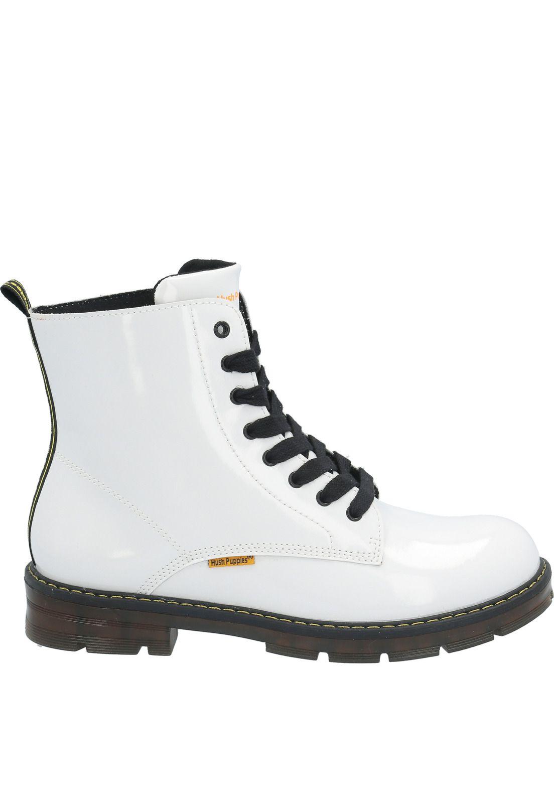 Botin Cuero Mujer Nova Blanco-1