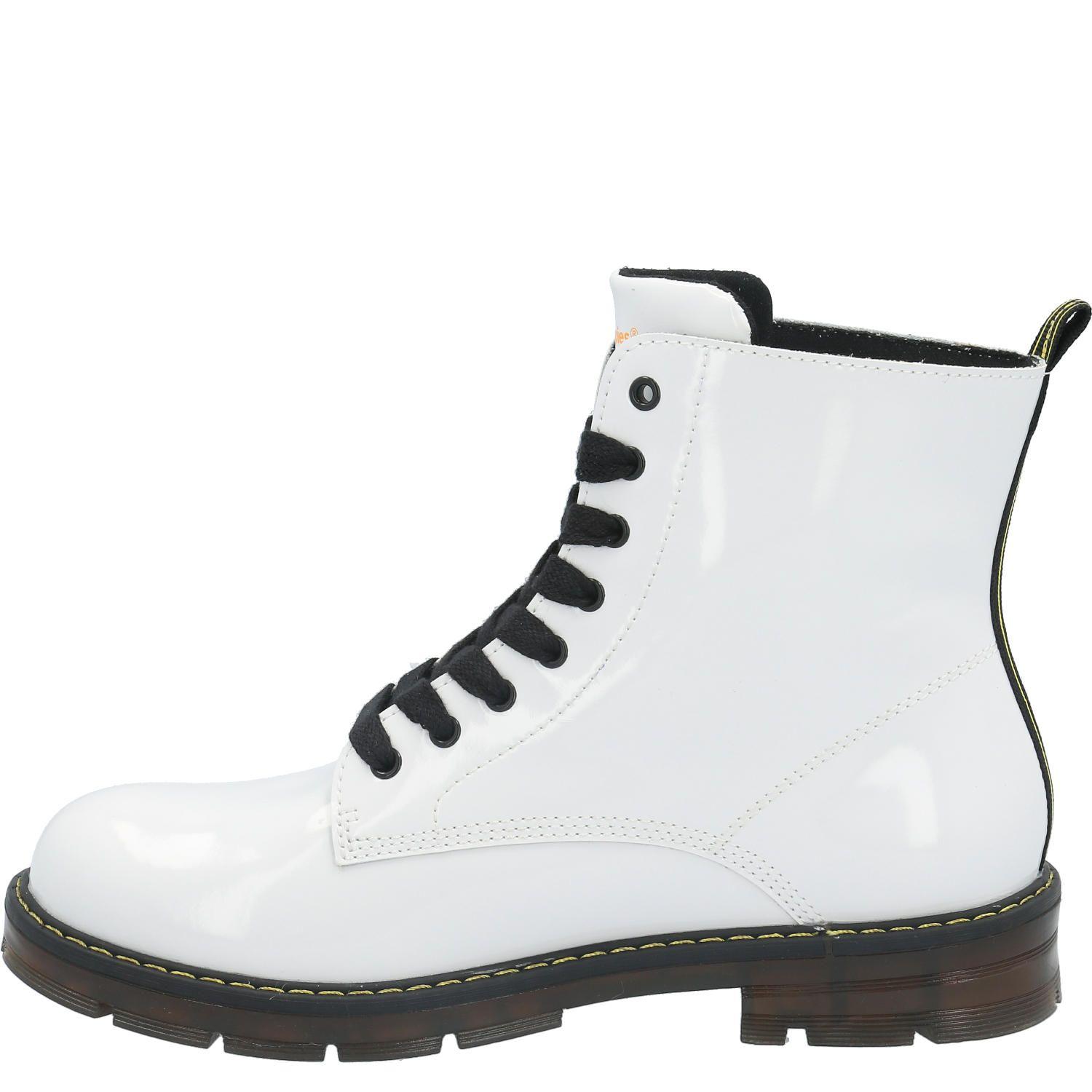 Botin Cuero Mujer Nova Blanco-4