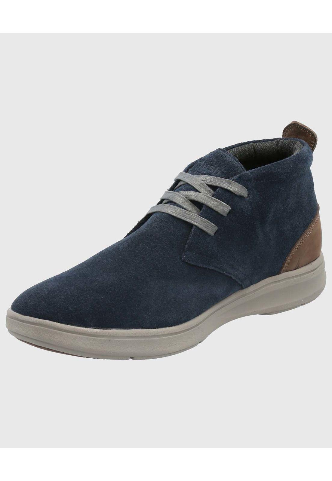 Botin Cuero Hombre Rudder Azul-4