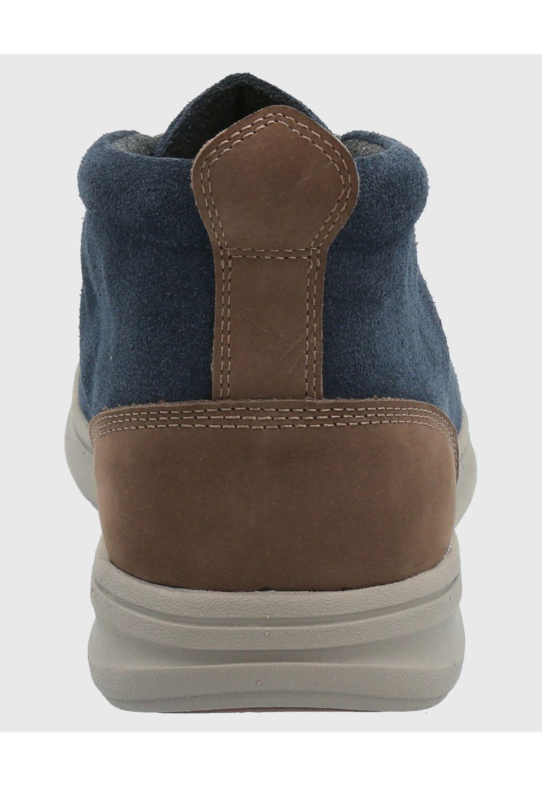 Botin Cuero Hombre Rudder Azul-6