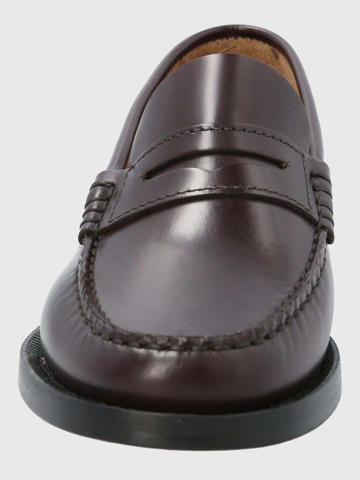 Mocasin Mujer Italiano Cuero Madri Burdeo-3