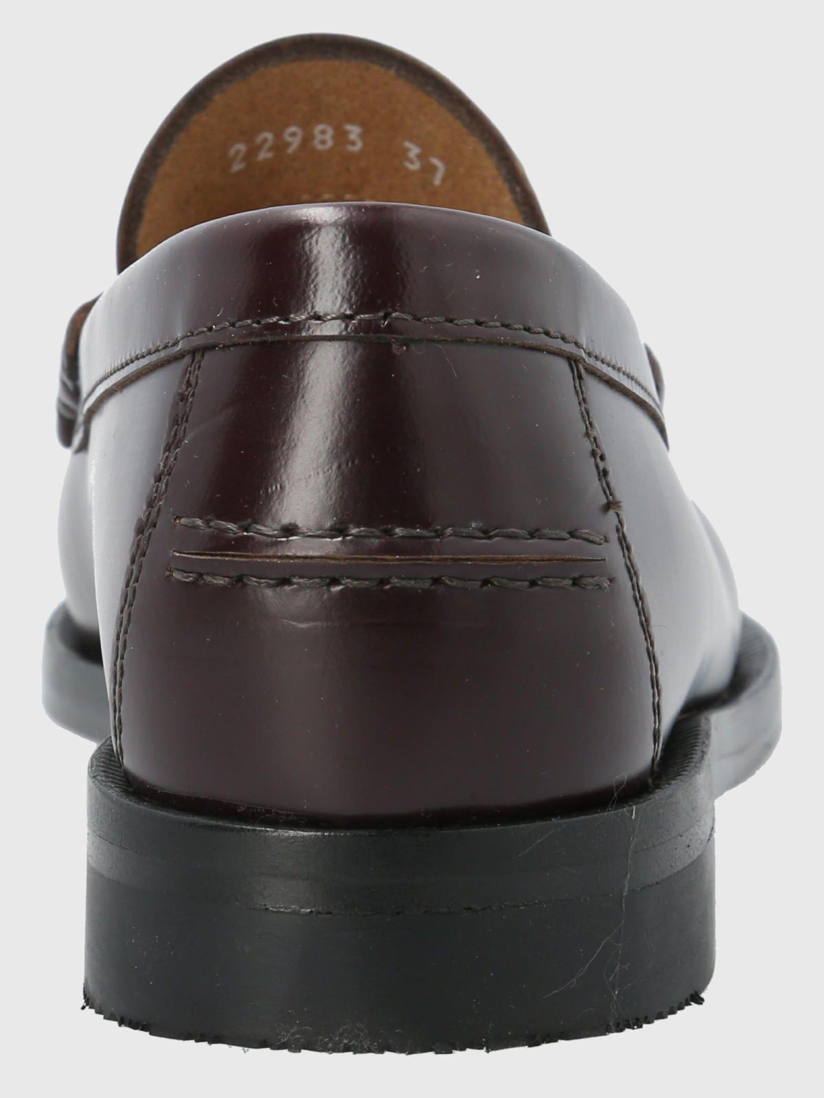 Mocasin Mujer Italiano Cuero Madri Burdeo-6