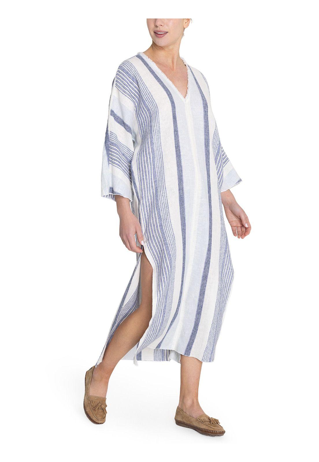 vestido Algodón Orgánico Azul Kala Mujer -5