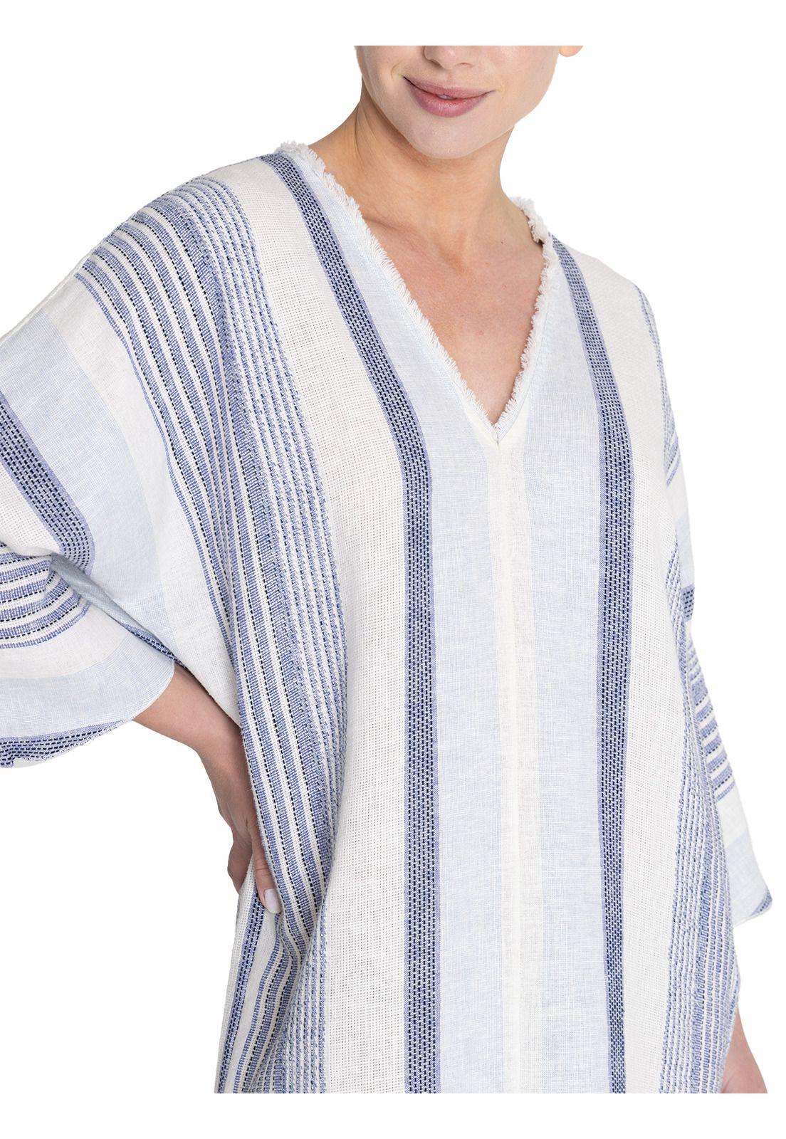 vestido Algodón Orgánico Azul Kala Mujer -8