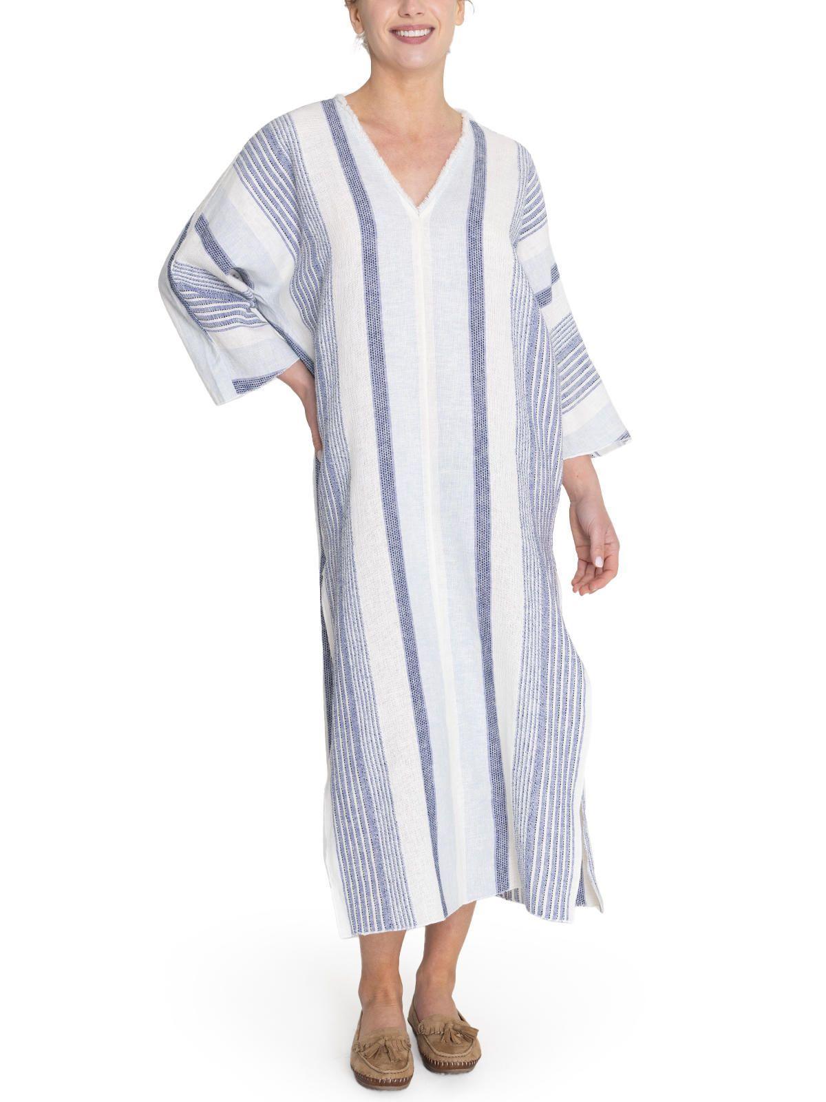 vestido Algodón Orgánico Azul Kala Mujer -4