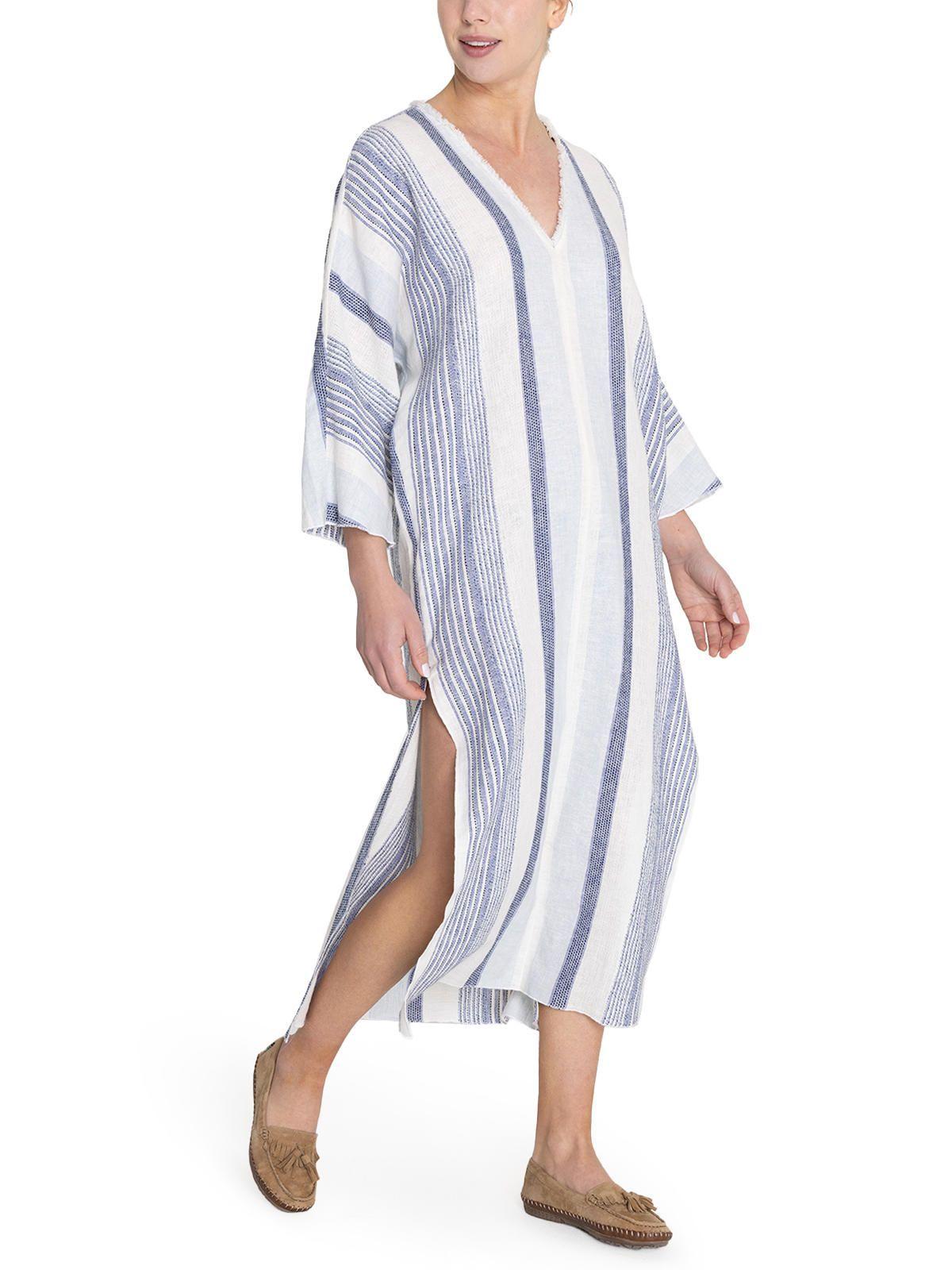vestido Algodón Orgánico Azul Kala Mujer -5