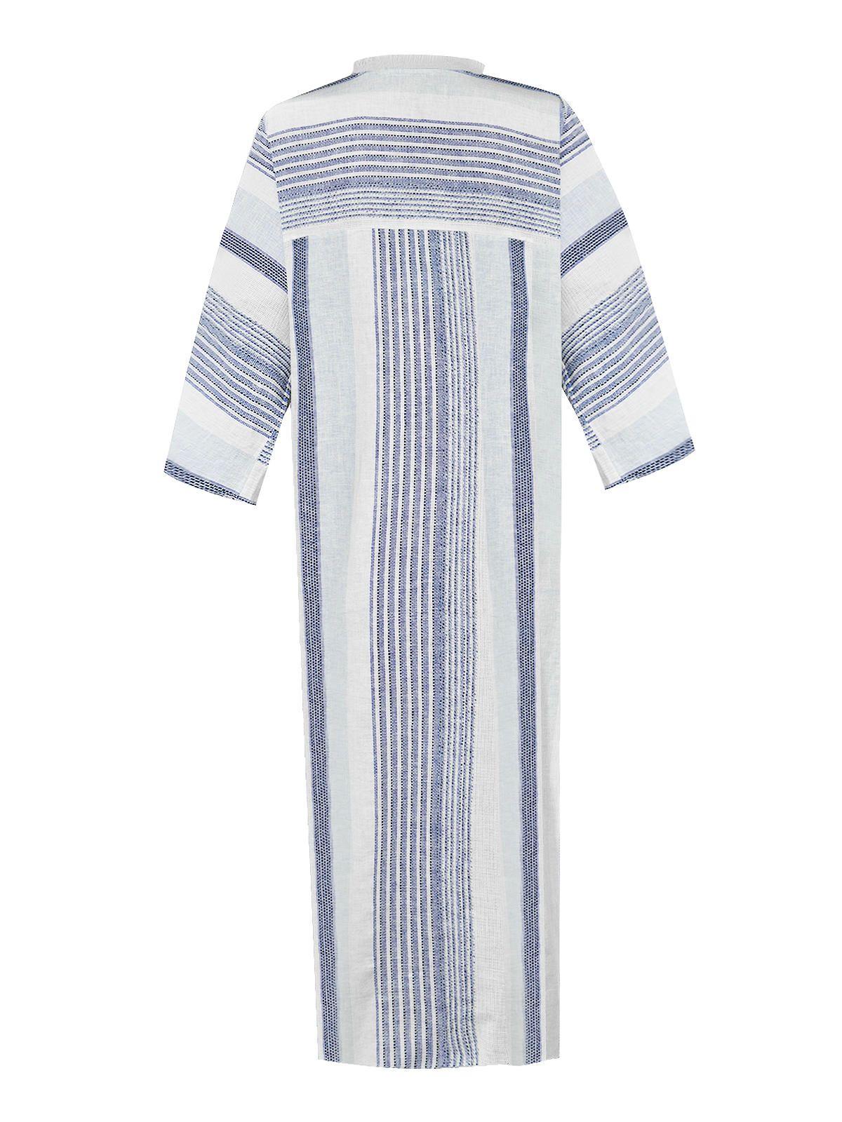 vestido Algodón Orgánico Azul Kala Mujer -1