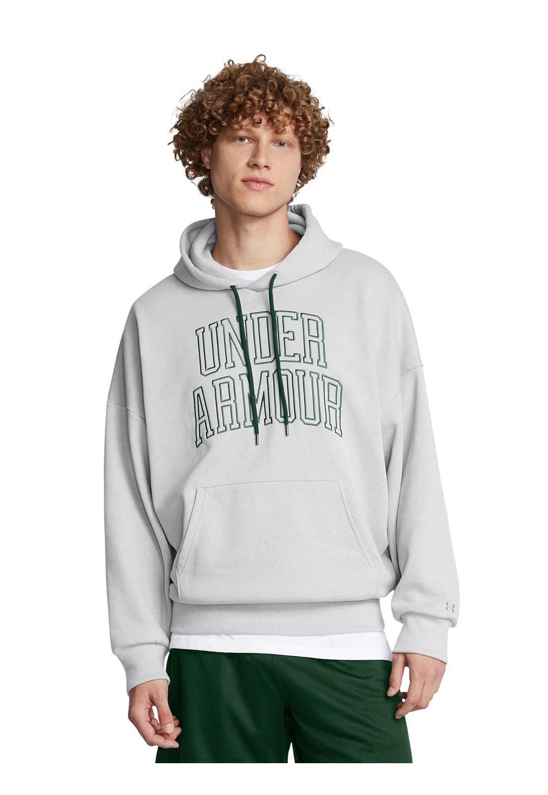 Polerón Oversize  UA Icon para hombre Gris-3