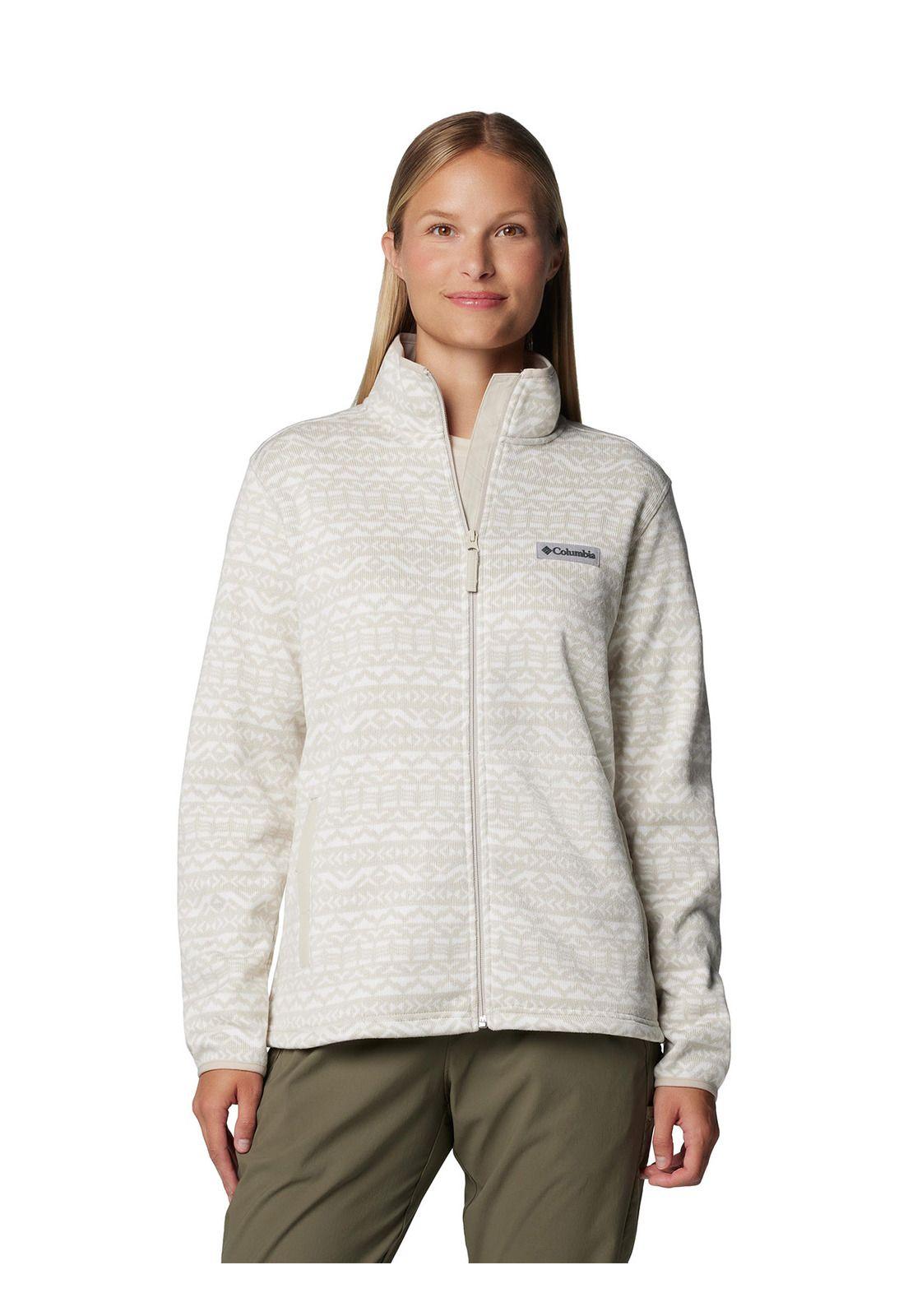 Polar Mujer Sweater Weather Full Zip Blanco-0
