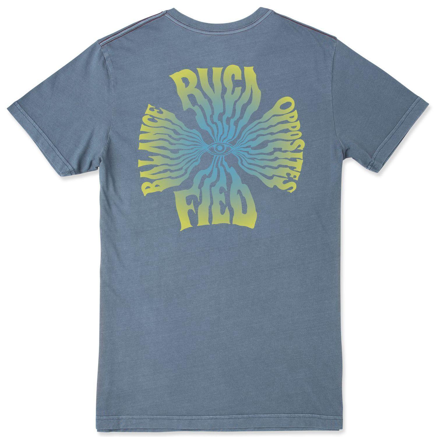 Polera M/C Masculino Rvcafied Ss Azul-1