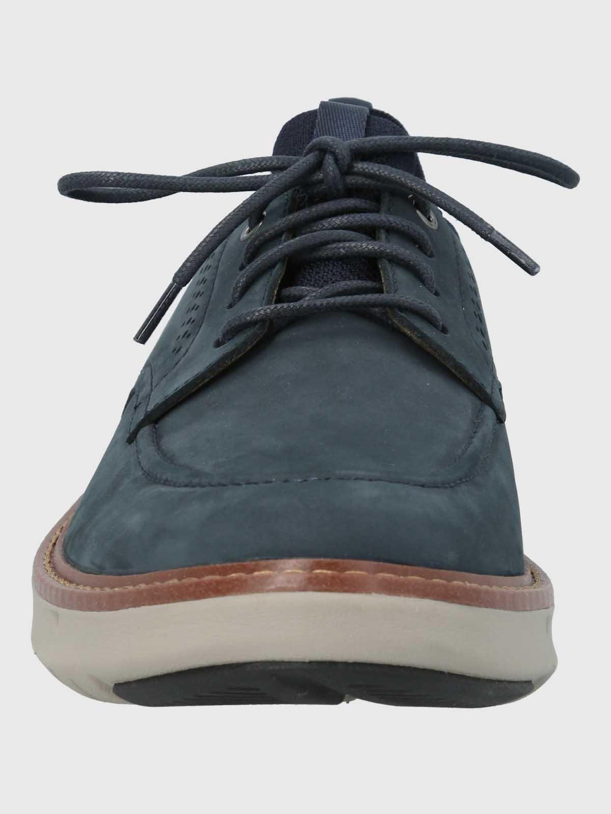 Zapato Cuero Hombre Smart Laceup Azul-3