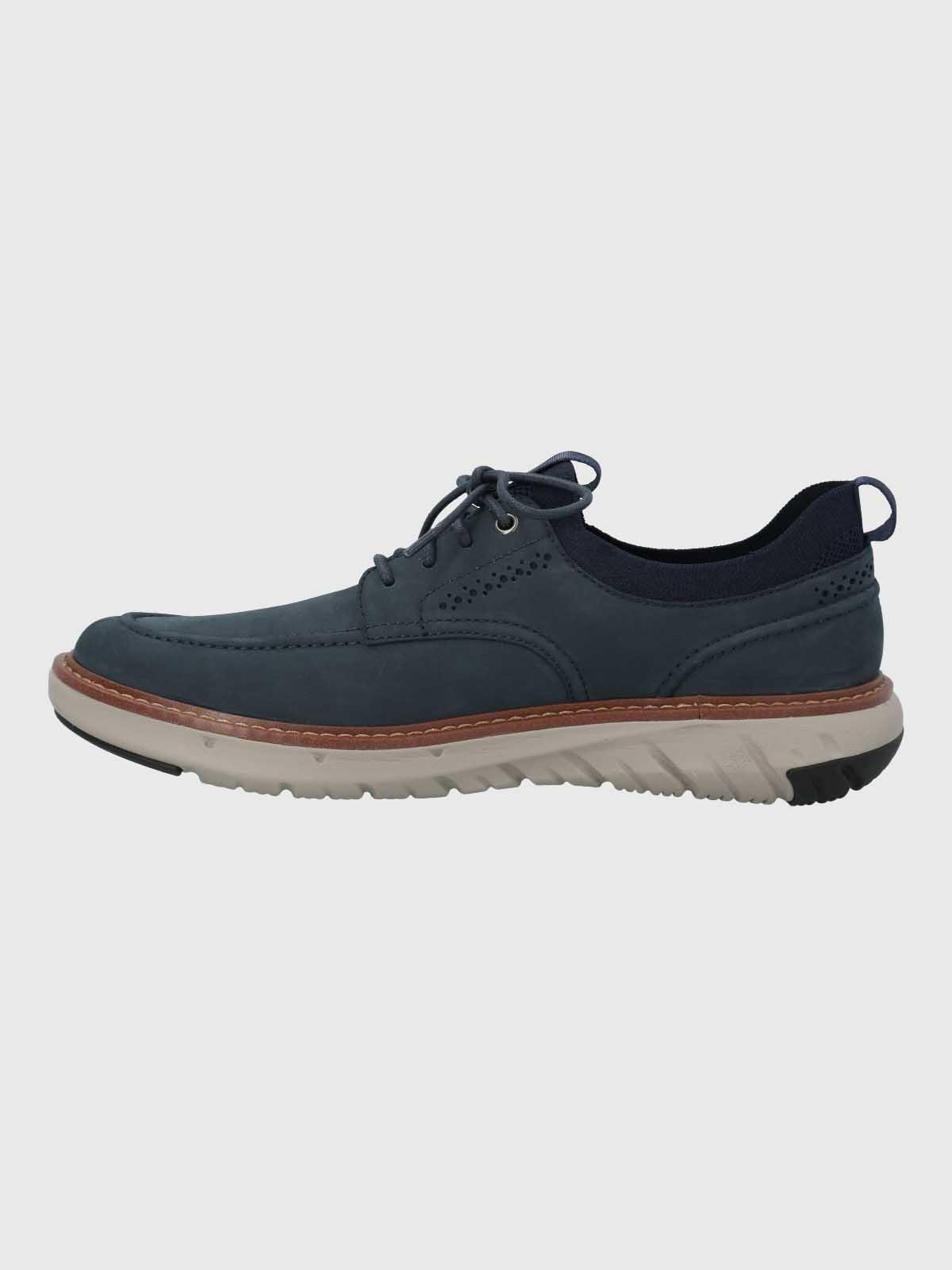 Zapato Cuero Hombre Smart Laceup Azul-5