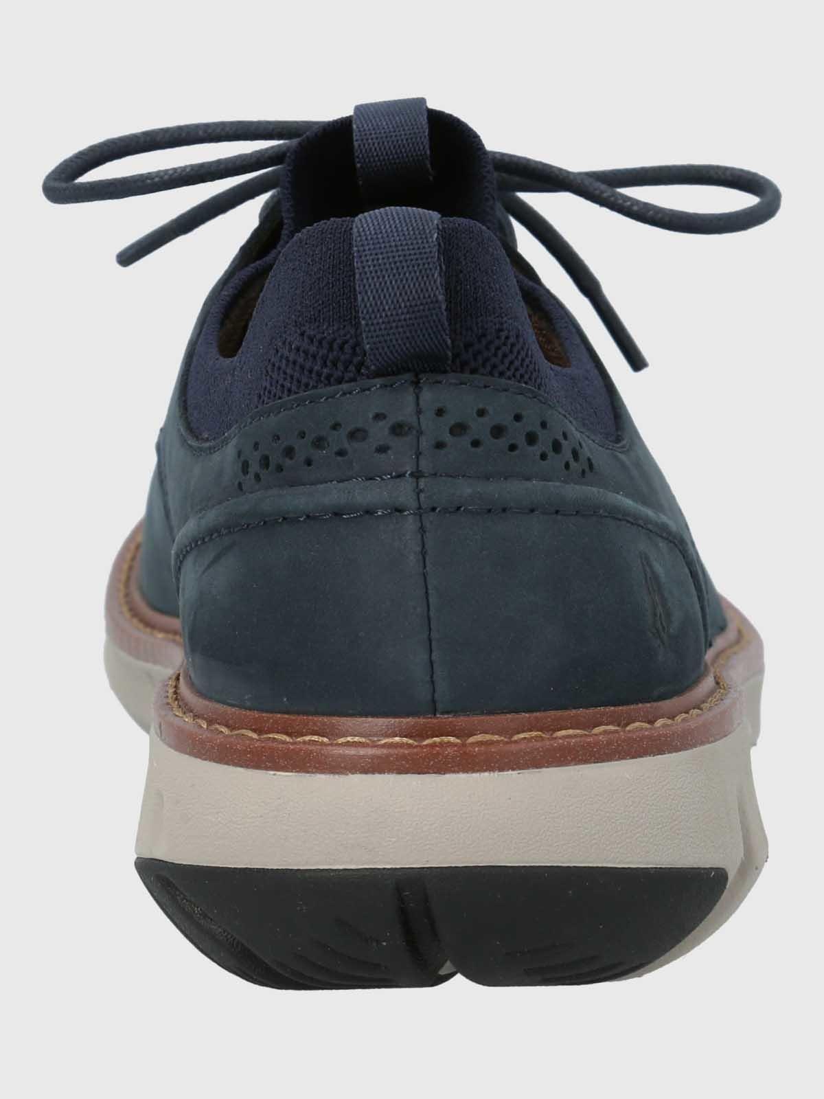 Zapato Cuero Hombre Smart Laceup Azul-6
