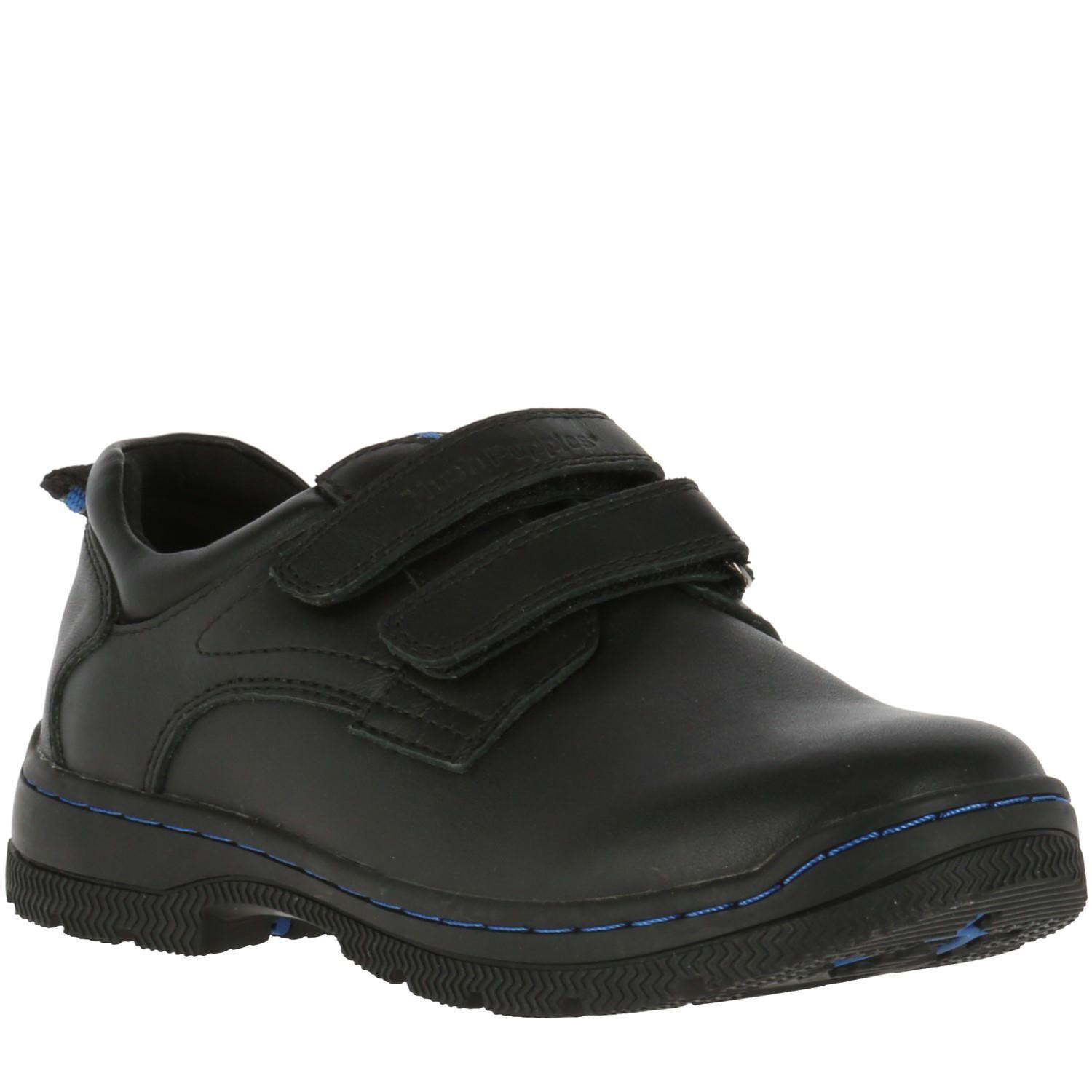 Zapato Niño Cuero New I Work Velcro Negro-0