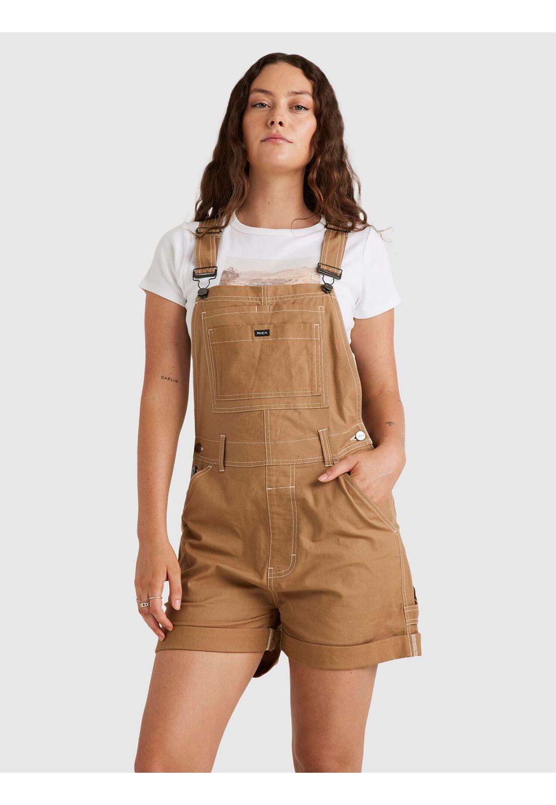 Jardinera Mujer Spring Shift Slouche Café-1