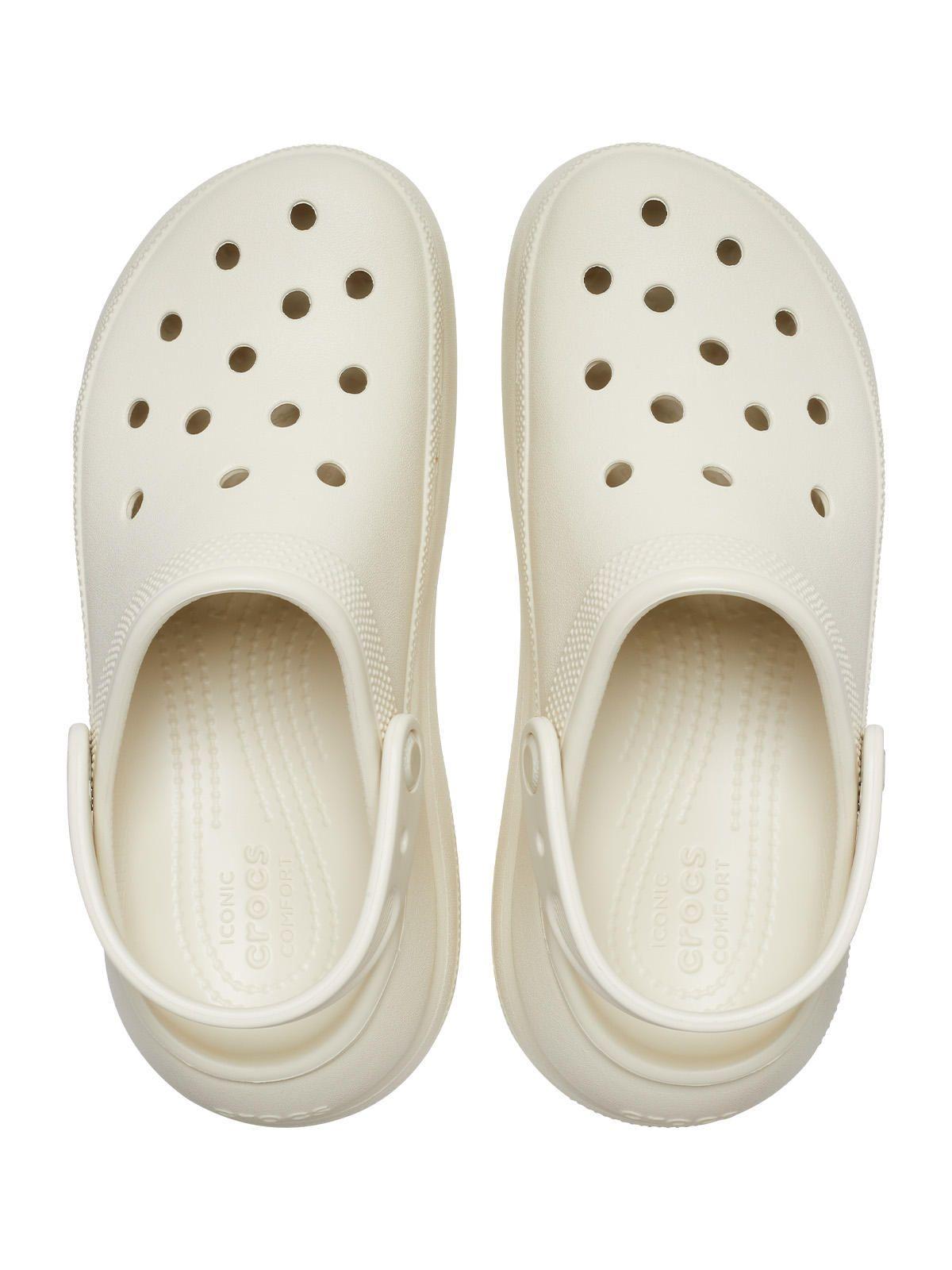 Zueco Plataforma Crocs Mujer Crush Clog Beige-4
