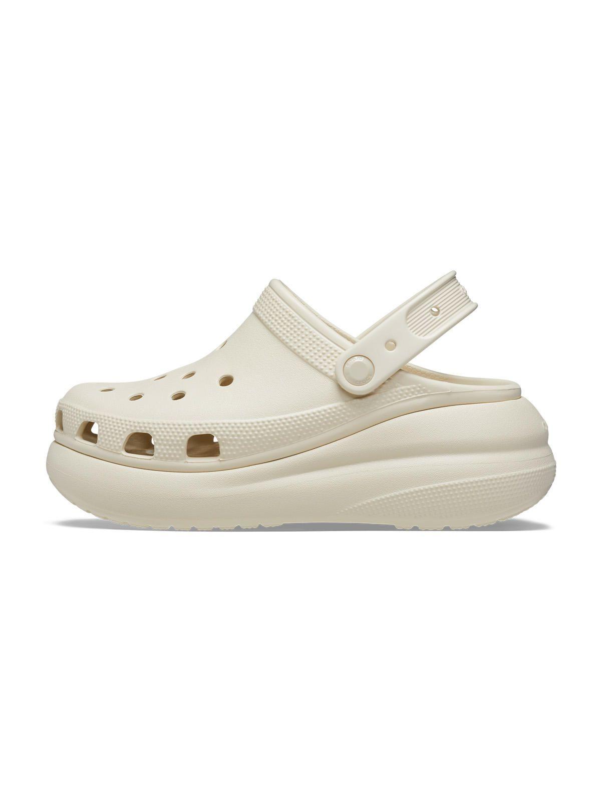Zueco Plataforma Crocs Mujer Crush Clog Beige-1