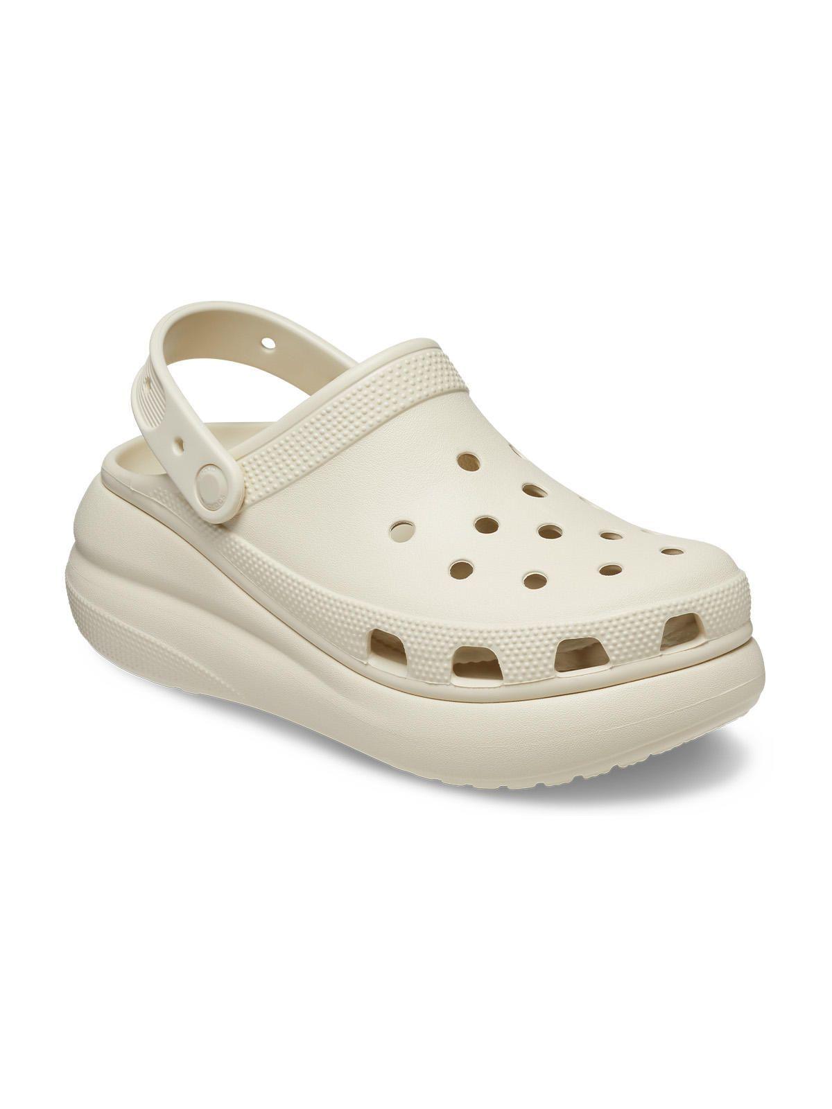 Zueco Plataforma Crocs Mujer Crush Clog Beige-6
