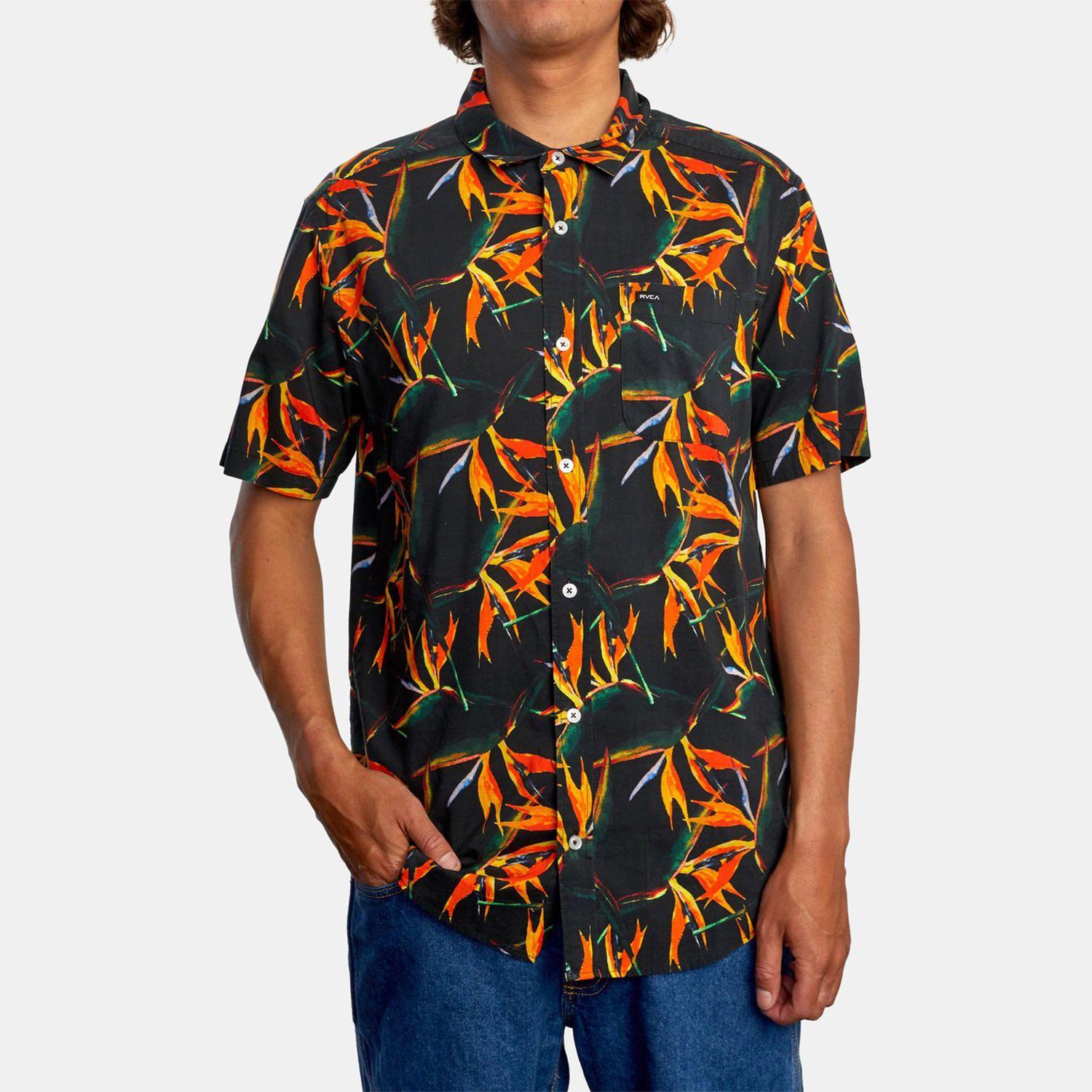 Camisa M/C Hombre Byrd Of Paradis Negro-0