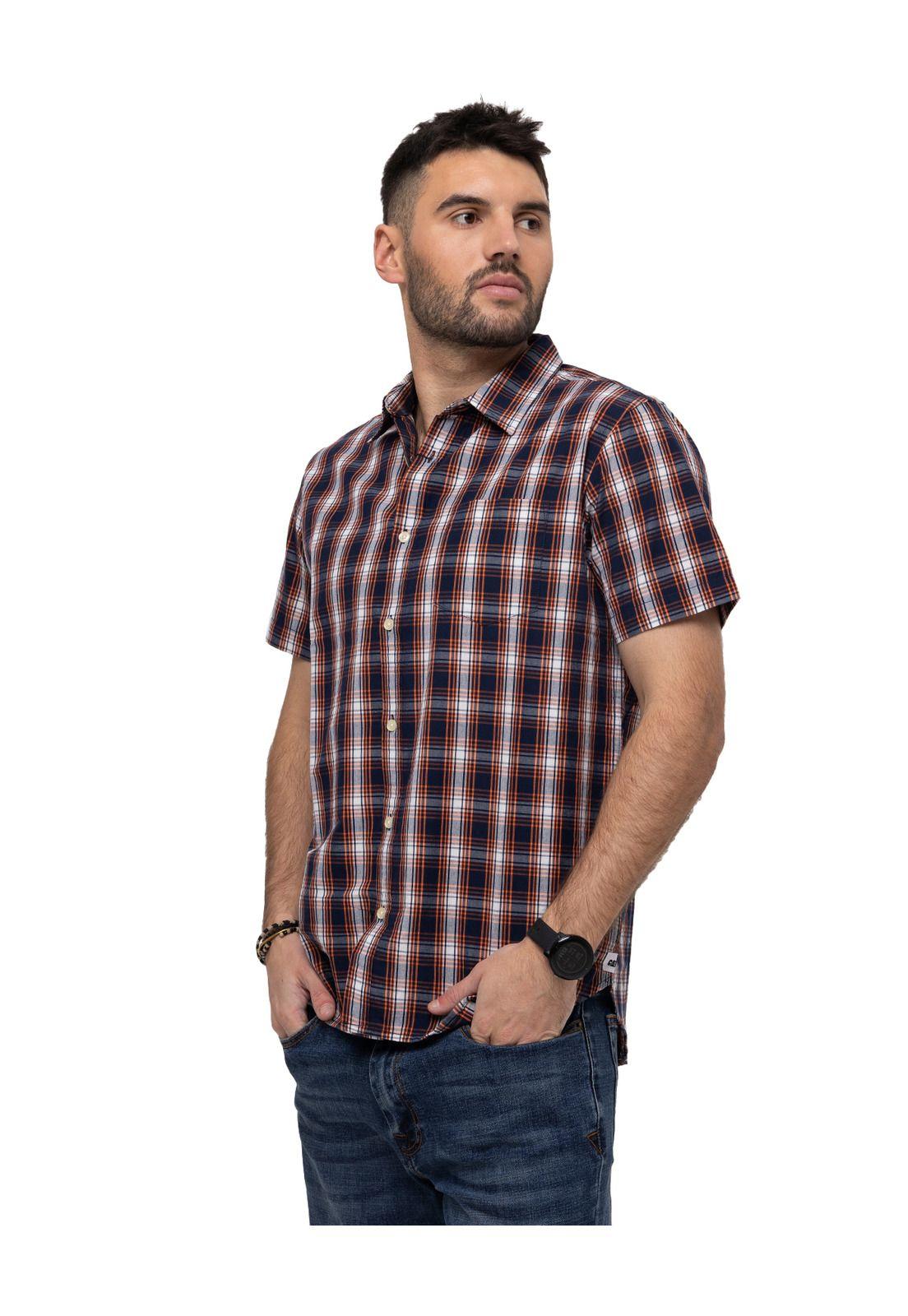 Camisa M/C Foundation Ss Shirt Rojo Hombre-1