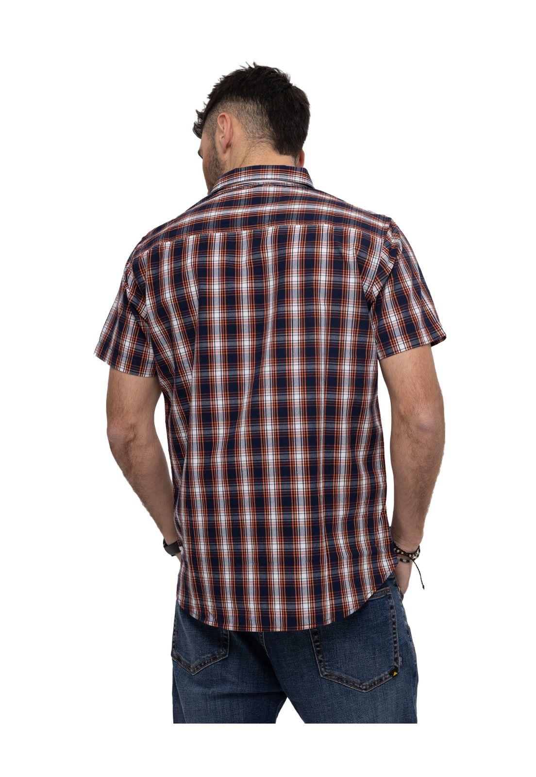 Camisa M/C Foundation Ss Shirt Rojo Hombre-4