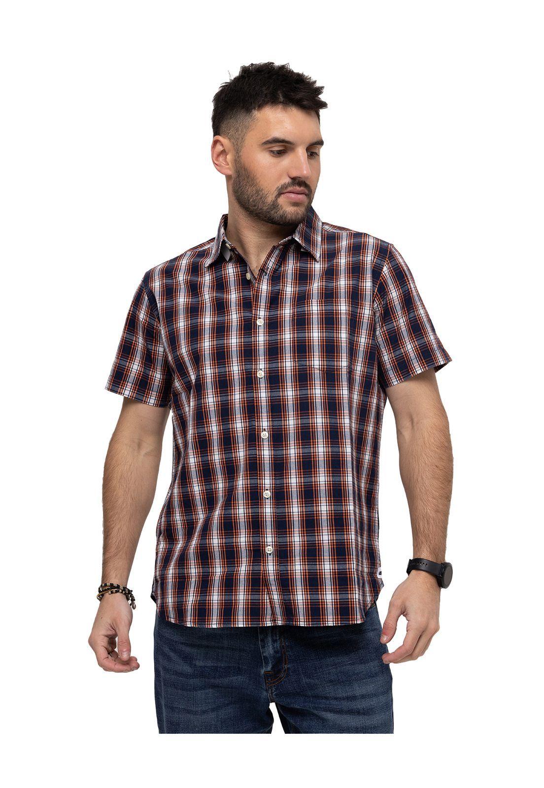 Camisa M/C Foundation Ss Shirt Rojo Hombre-0