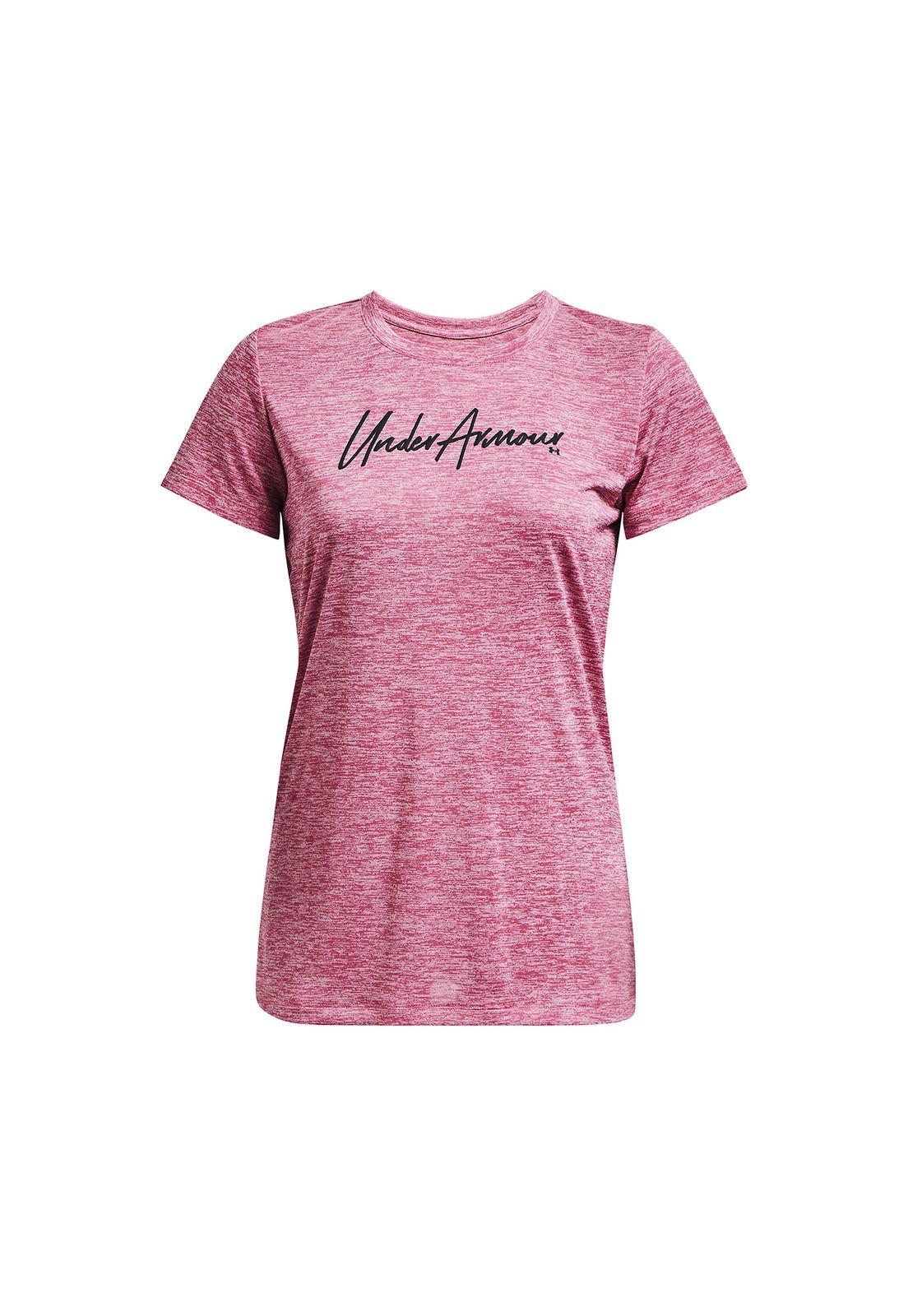 Polera M/C Mujer Tch Twst Scrpt Wm Ss Rosa-0