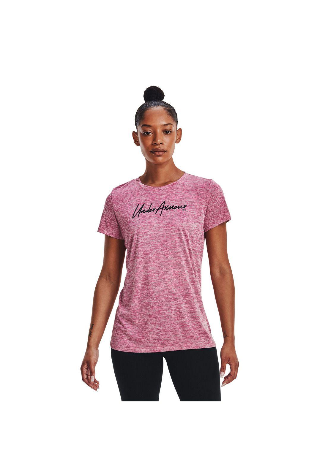 Polera M/C Mujer Tch Twst Scrpt Wm Ss Rosa-2