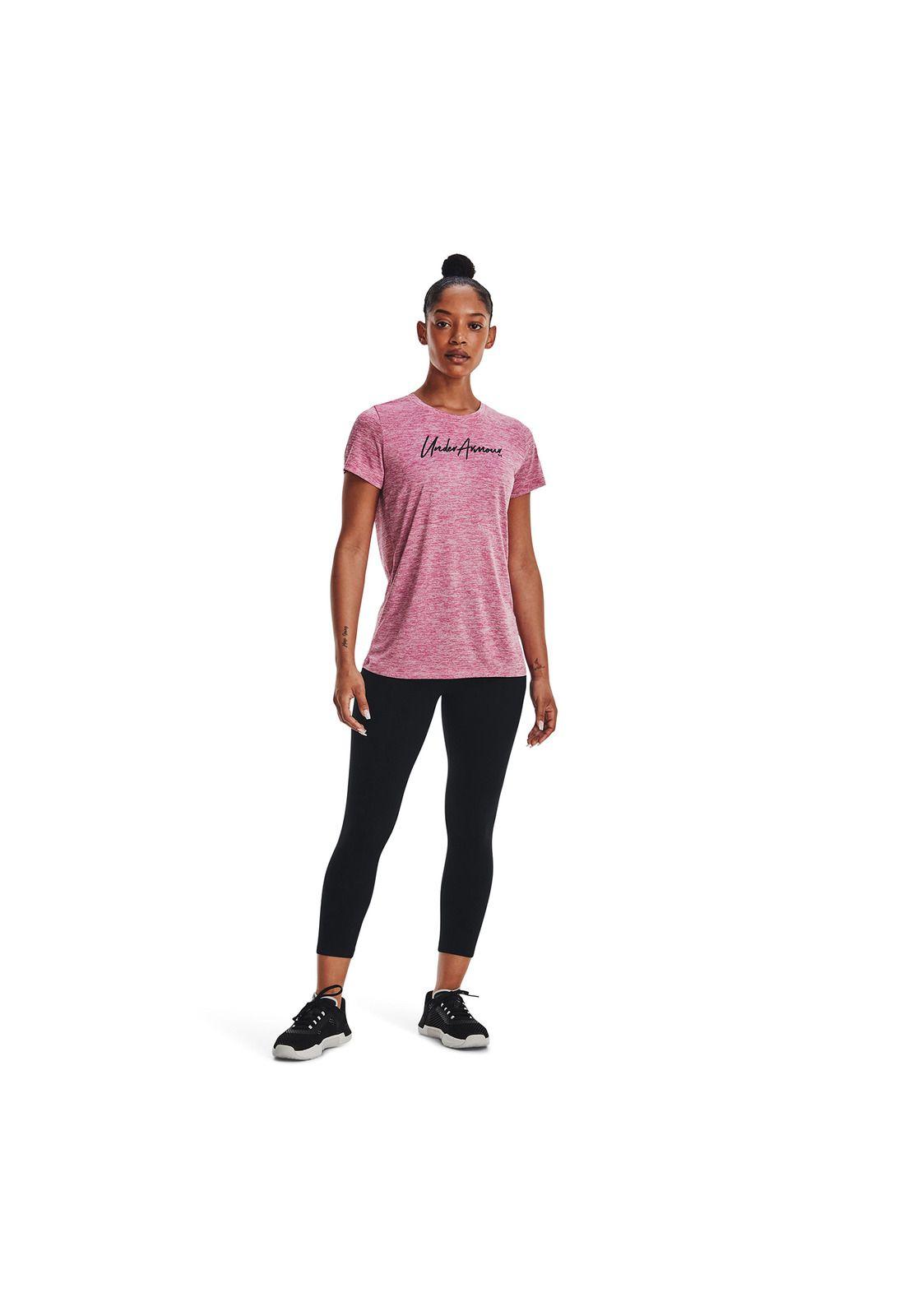 Polera M/C Mujer Tch Twst Scrpt Wm Ss Rosa-4