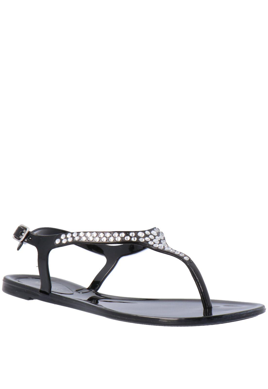 Sandalia Jellykiss Negro Mujer-0