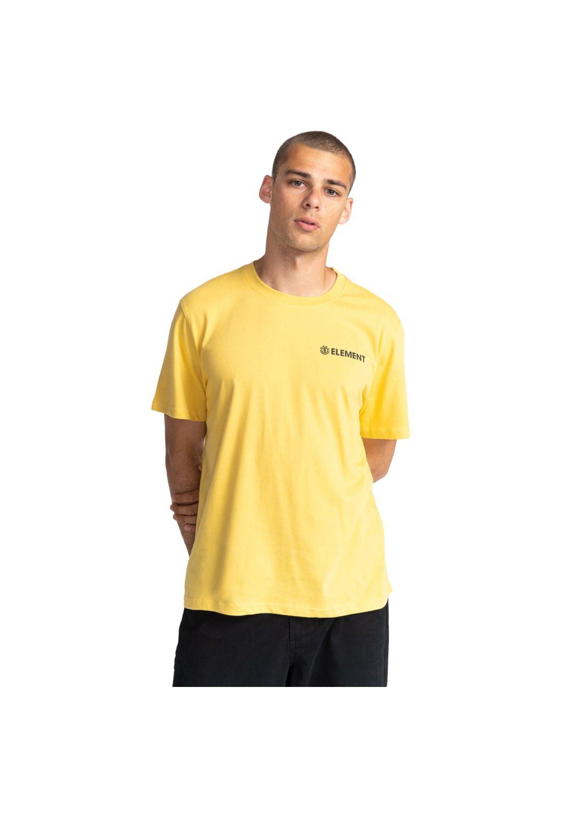 Polera M/C Hombre Blazin Chest Amarillo-0