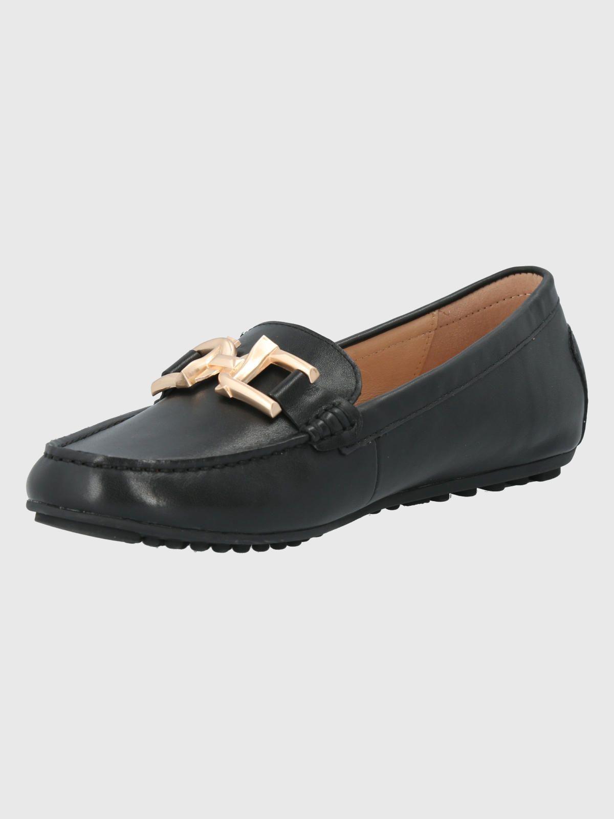 Mocasín Cuero Negro Mujer Lesquin -3