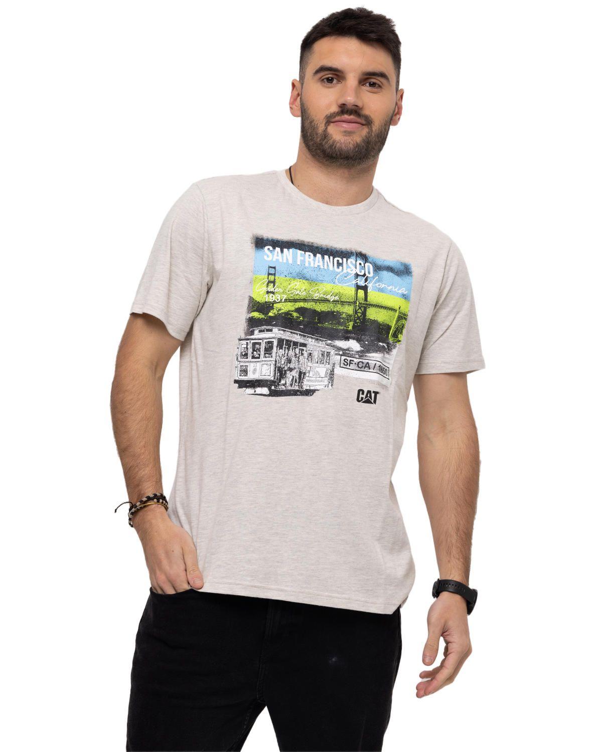 Polera M/C We Built The Street Blanco Hombre-0