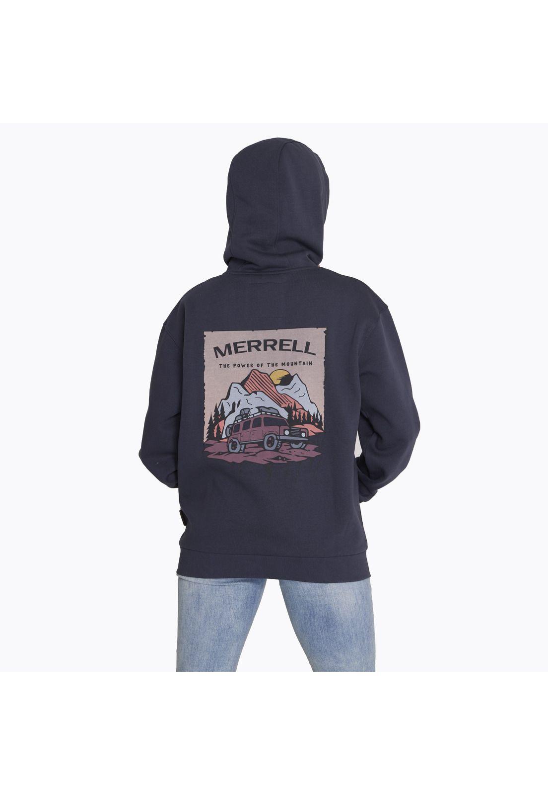Polerón Hoodie Sweatshirt Azul Mujer-1