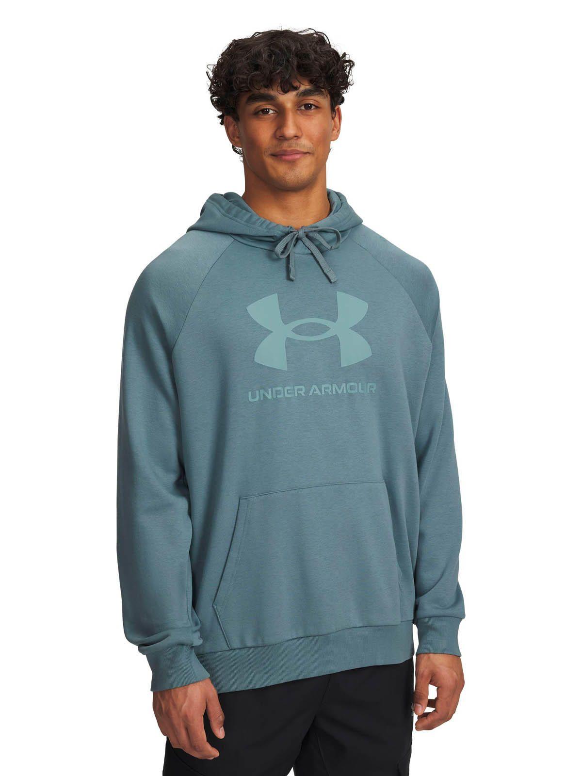 Polerón Lifestyle para hombre Rival Fleece Logo azul -0