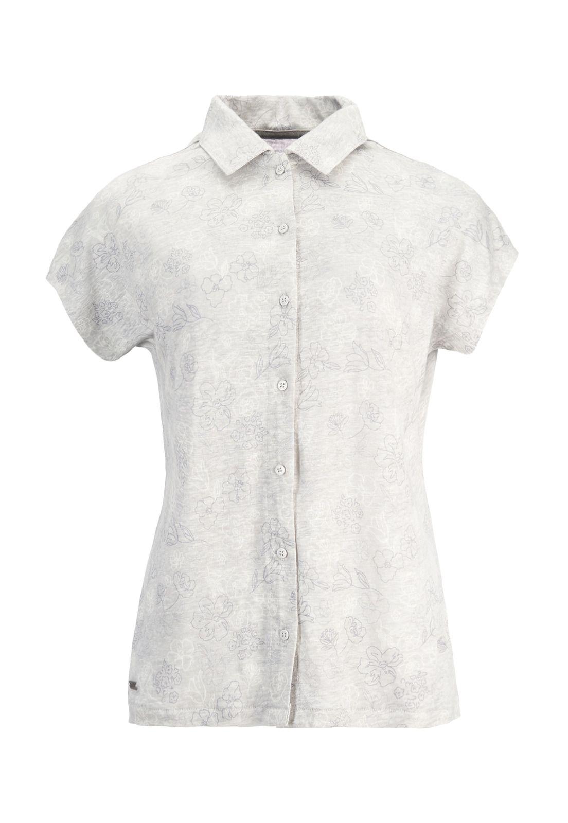 Polera Lino Orgánico Mujer Praga Gris-0