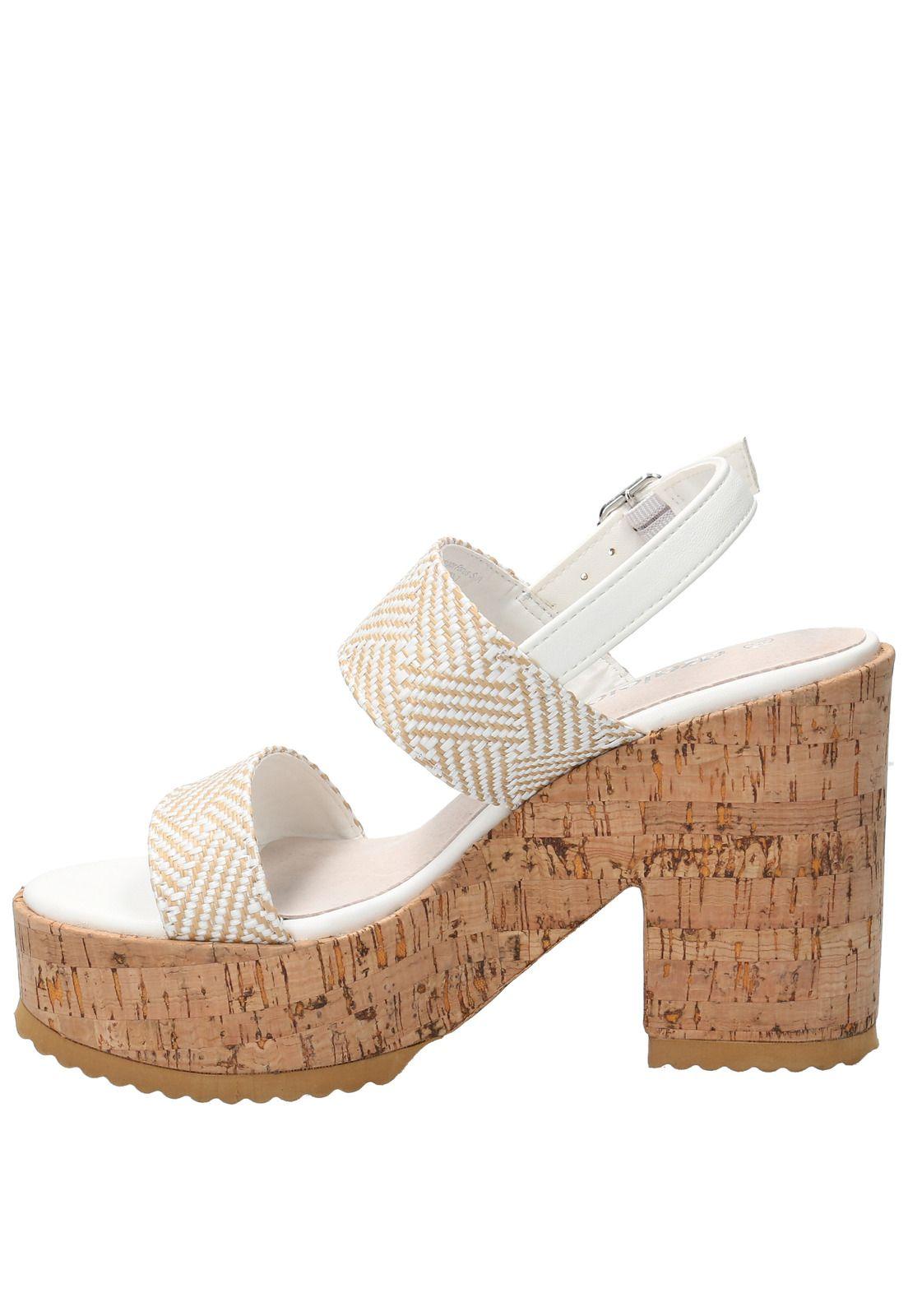 Sandalia Hatria Blanco Mujer-5