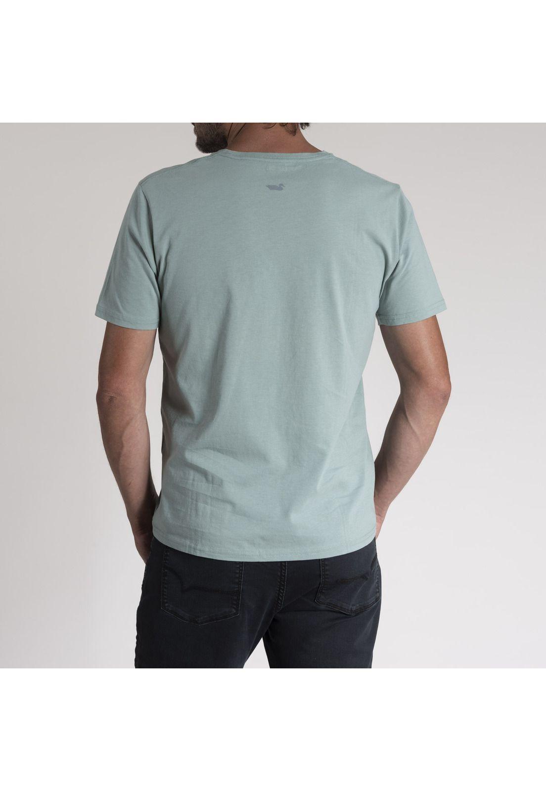 Polera Hombre Algodón Organic Verde Liso-2