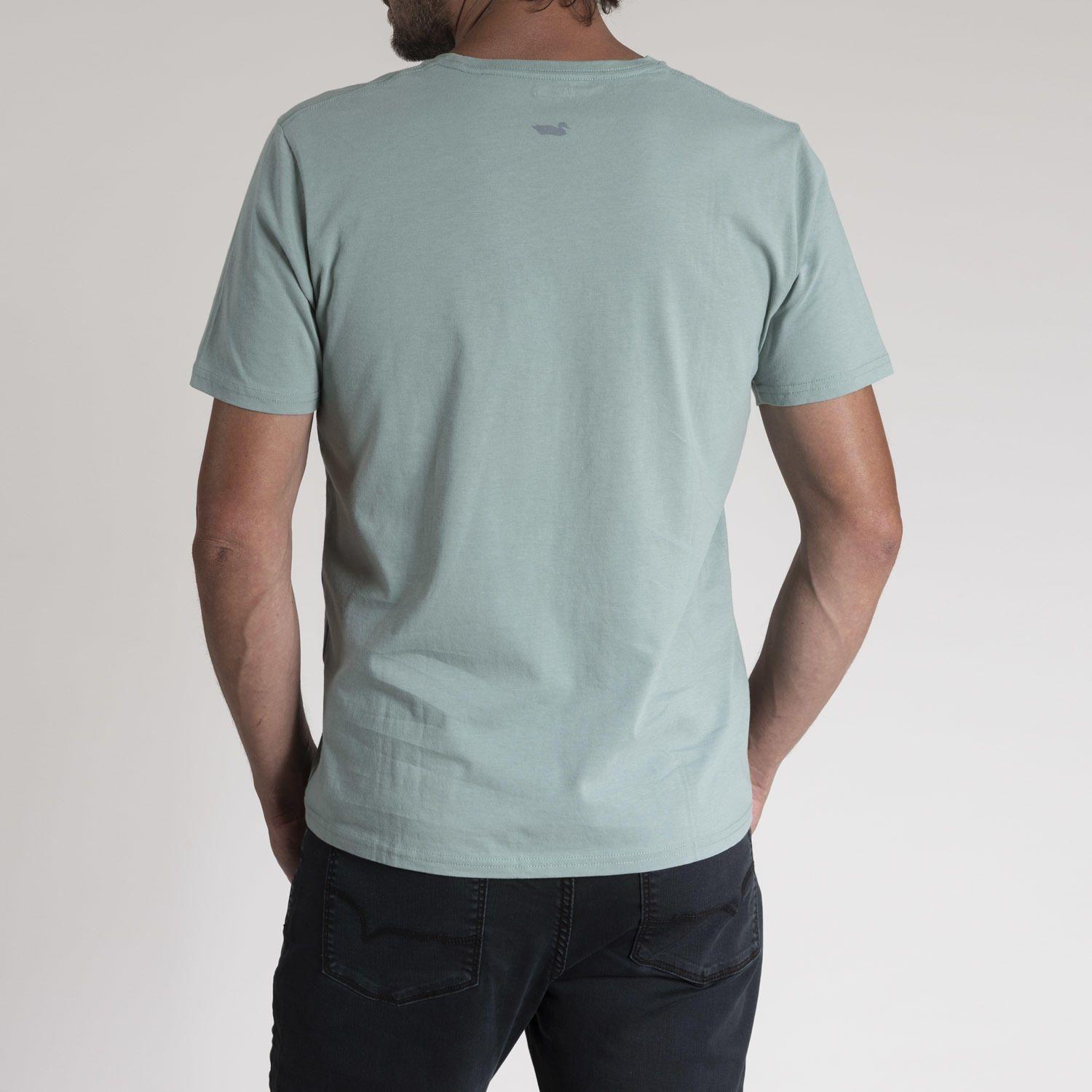 Polera Hombre Algodón Organic Verde Liso-2