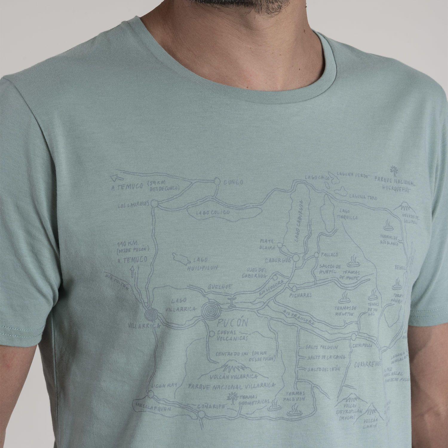 Polera Hombre Algodón Organic Verde Liso-3
