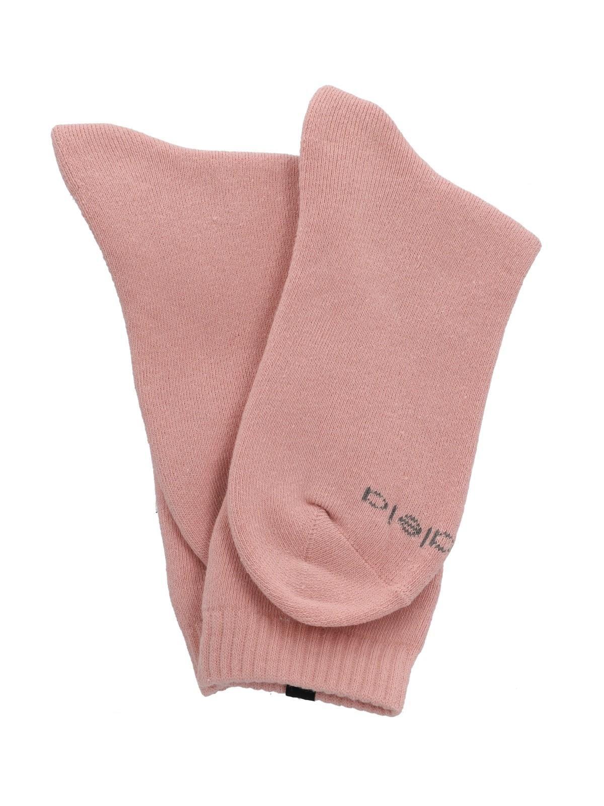 Calcetín Algodón Mujer Heavy Knit Rosado-2