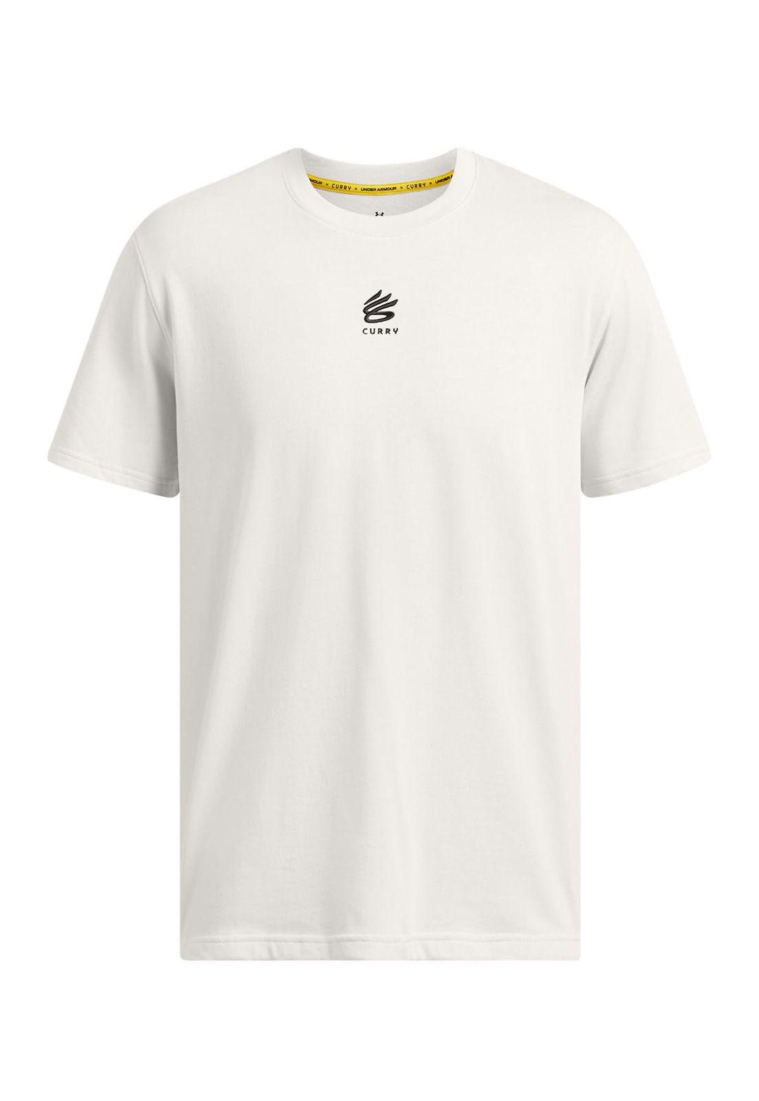 Polera manga corta Curry para hombre Blanco-0