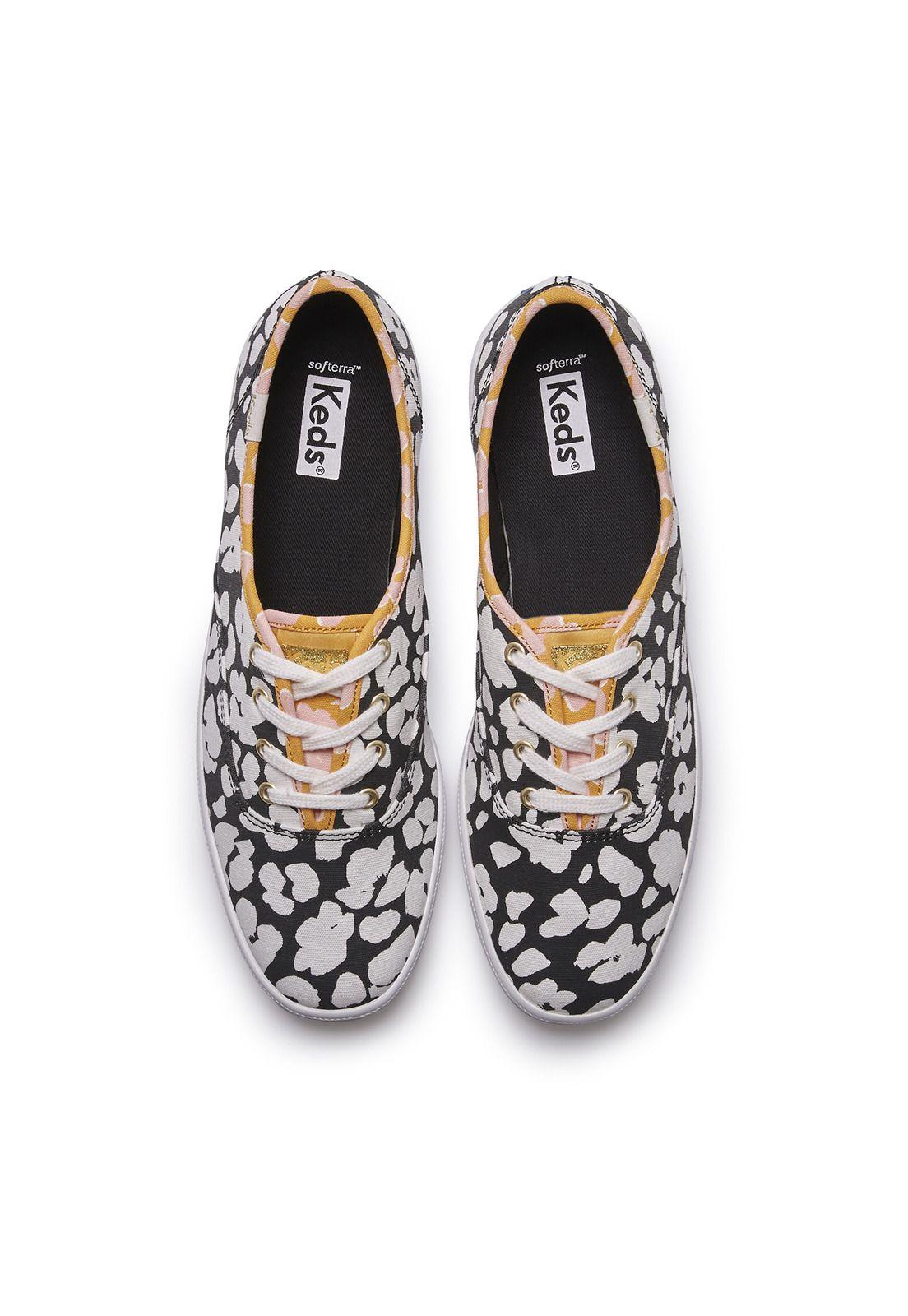 Zapatilla Mujer Champion Floral Negro -2