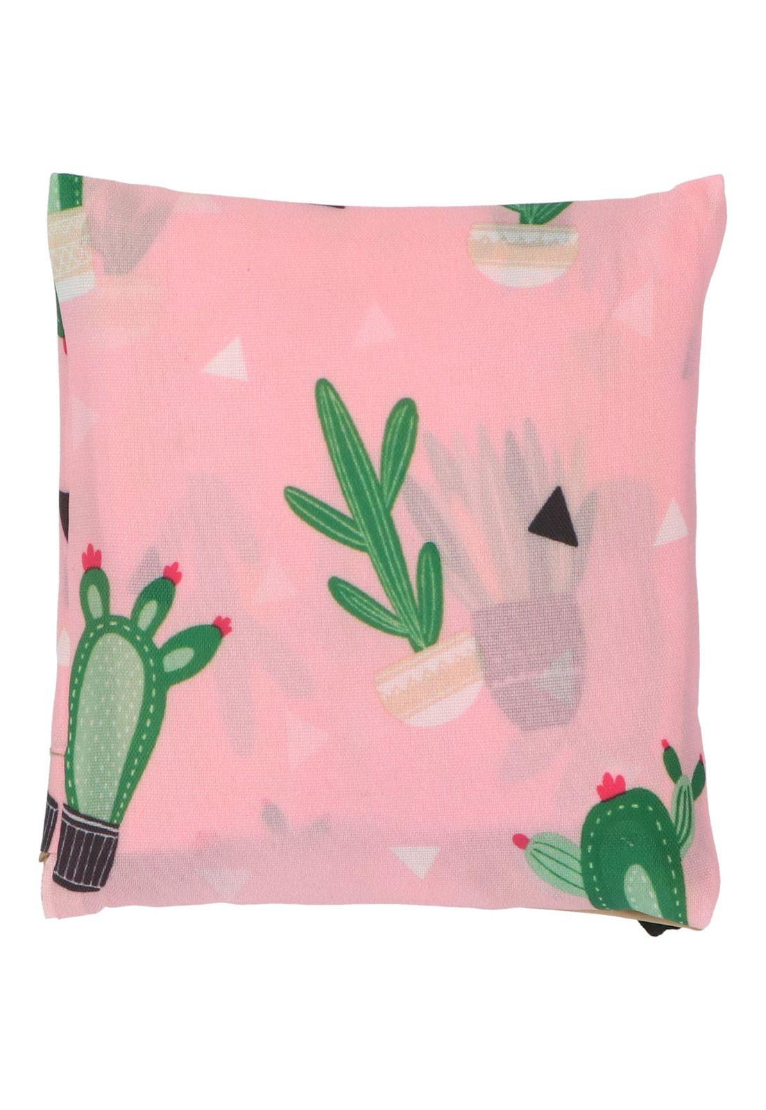 Bolsa Poliéster Mujer Shopping Cactus Rosado-2
