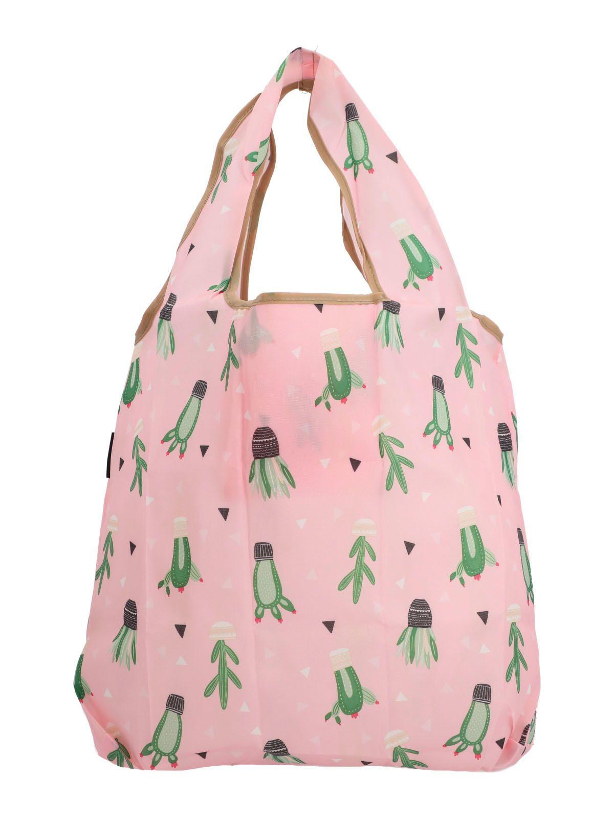 Bolsa Poliéster Mujer Shopping Cactus Rosado-0