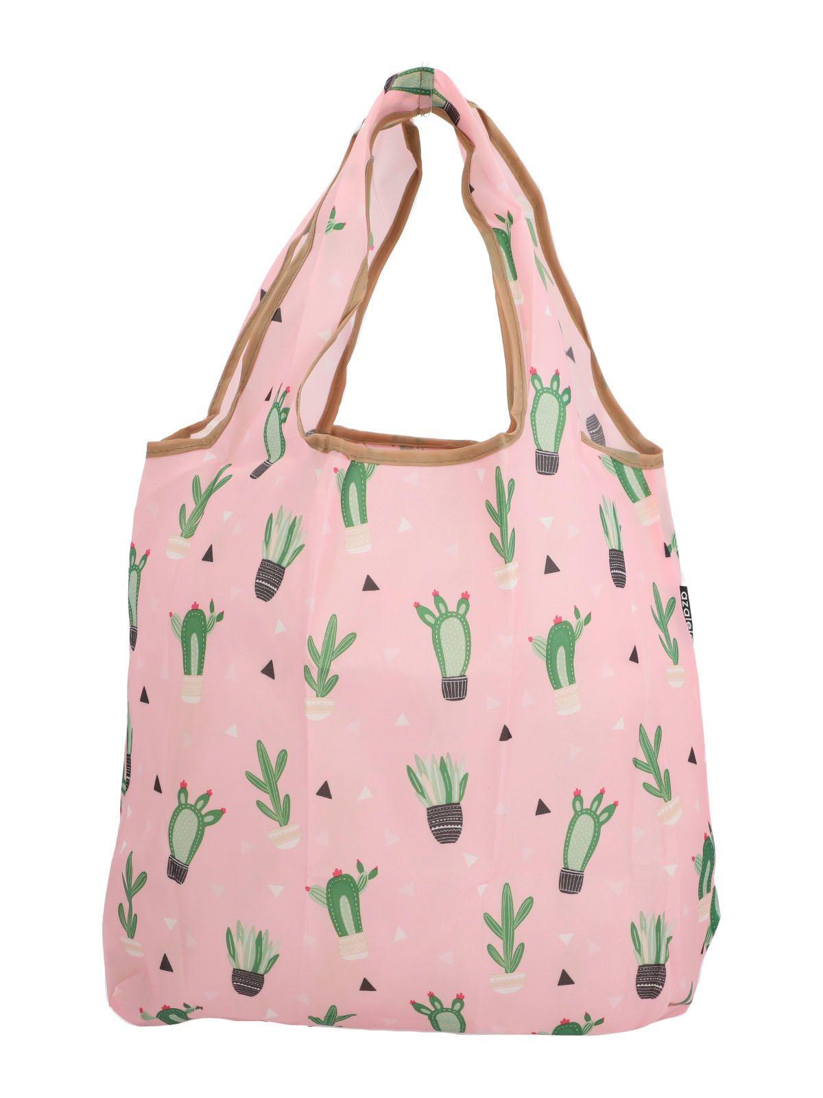 Bolsa Poliéster Mujer Shopping Cactus Rosado-1