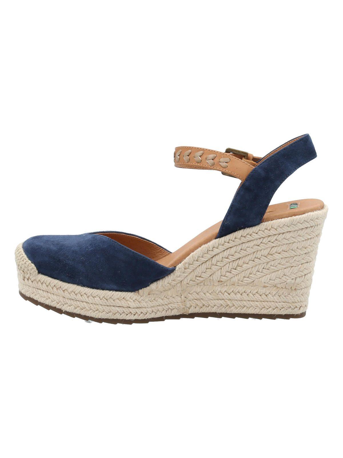 Alpargata Cuero Mujer Lis Azul -4
