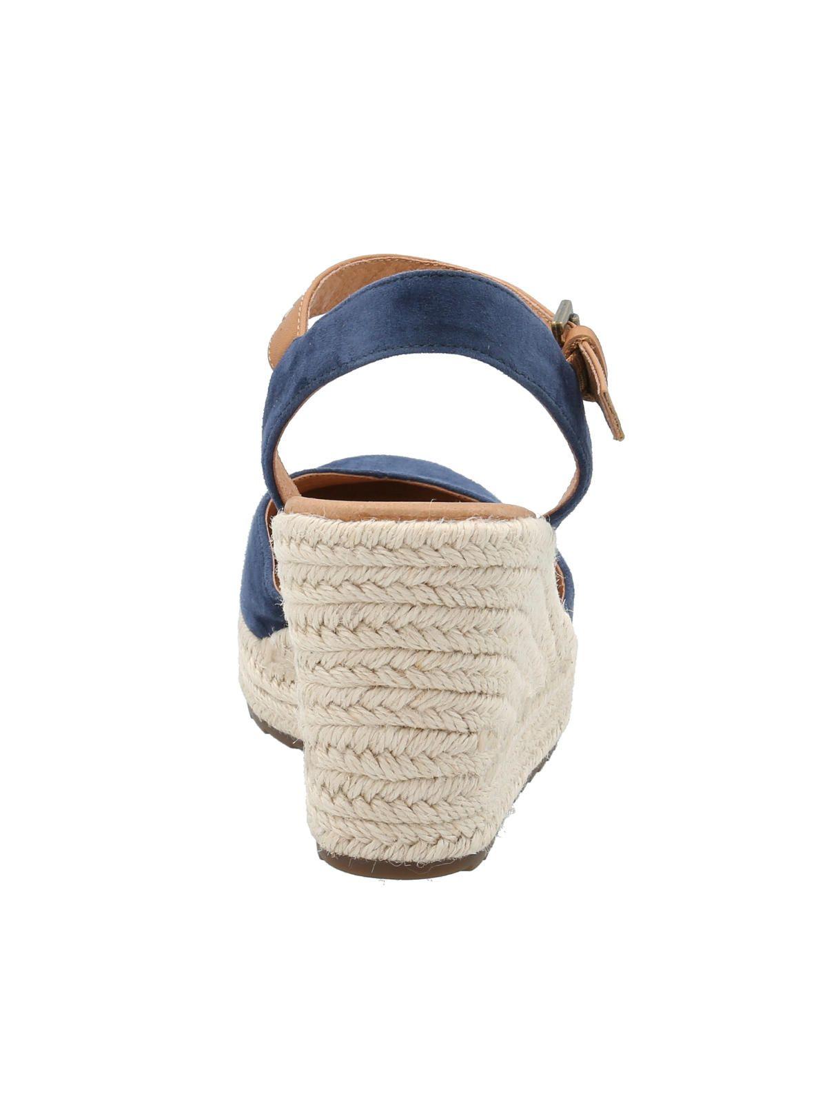 Alpargata Cuero Mujer Lis Azul -5