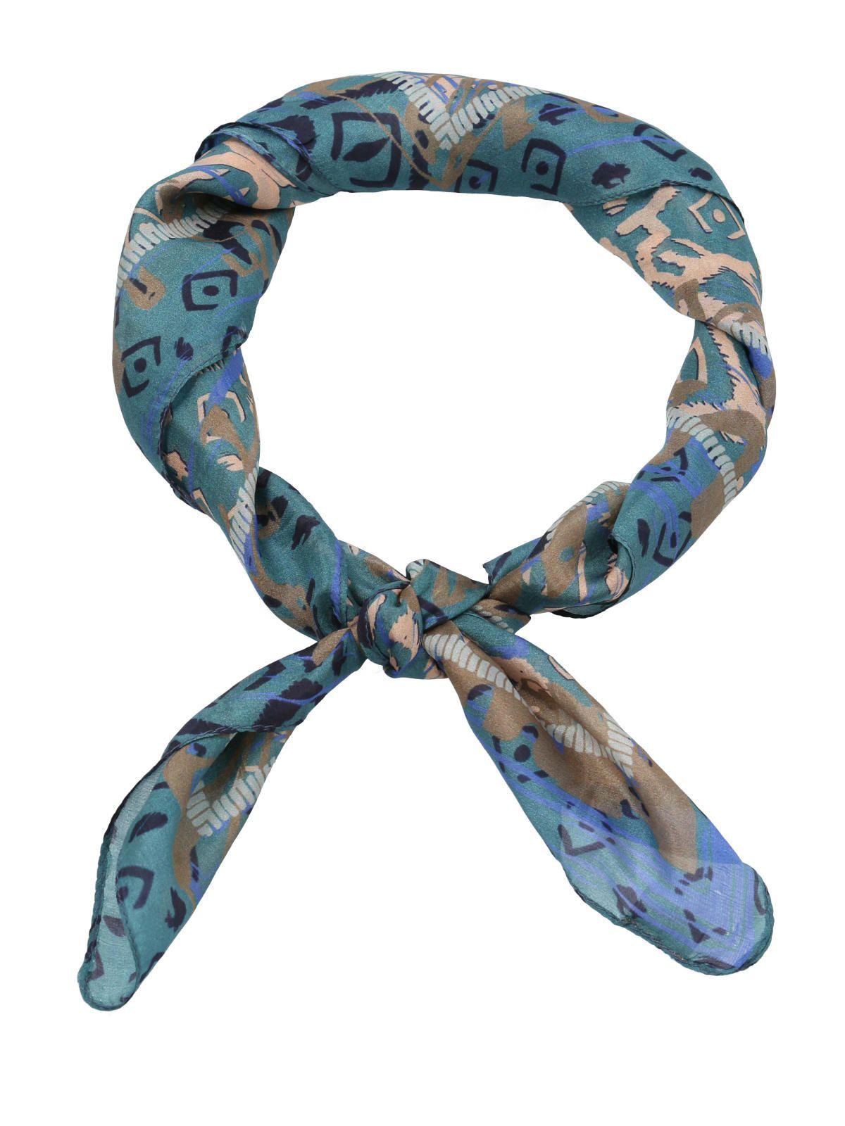 Pañuelo Azul Seda Vecchio Mujer-1