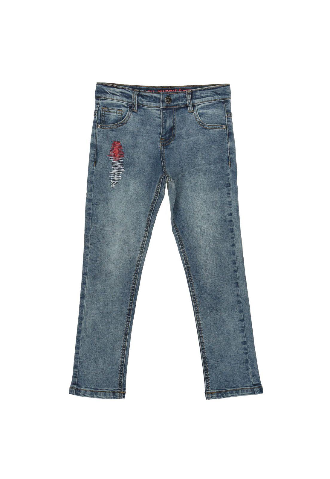 Jeans Niña Bordado Art Denim-0